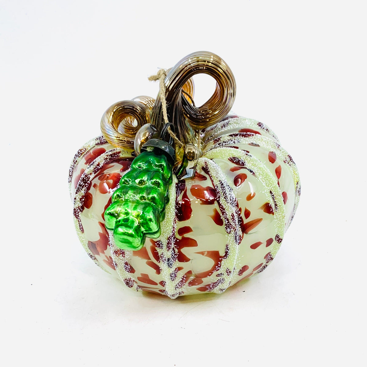 Daily Pumpkin 2136 Holiday Squat and Mercury Tree Ornament Gabby Luke Adams Glass Blowing Studio 
