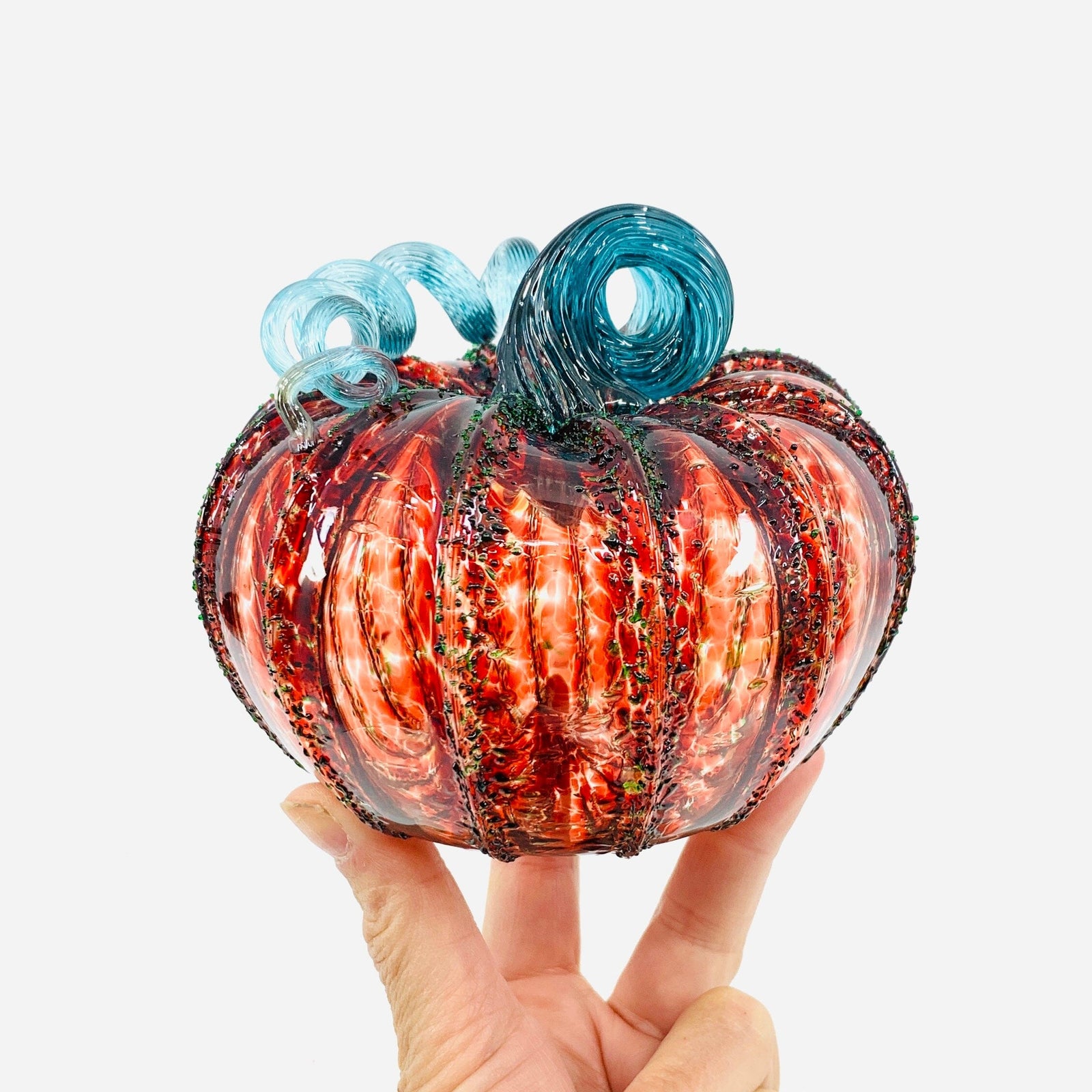 Daily Pumpkin 1418 Holiday Squat Gabby Luke Adams Glass Blowing Studio 