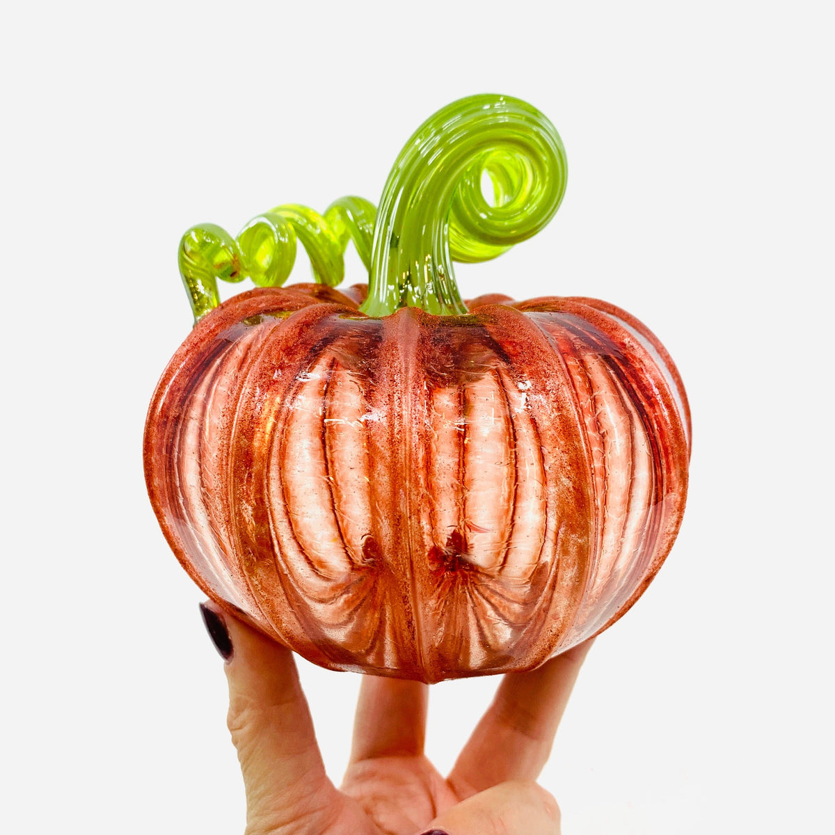 Daily Pumpkin 49 Fall Shimmer Squat Daily Pumpkin Luke Adams Glass Blowing Studio 