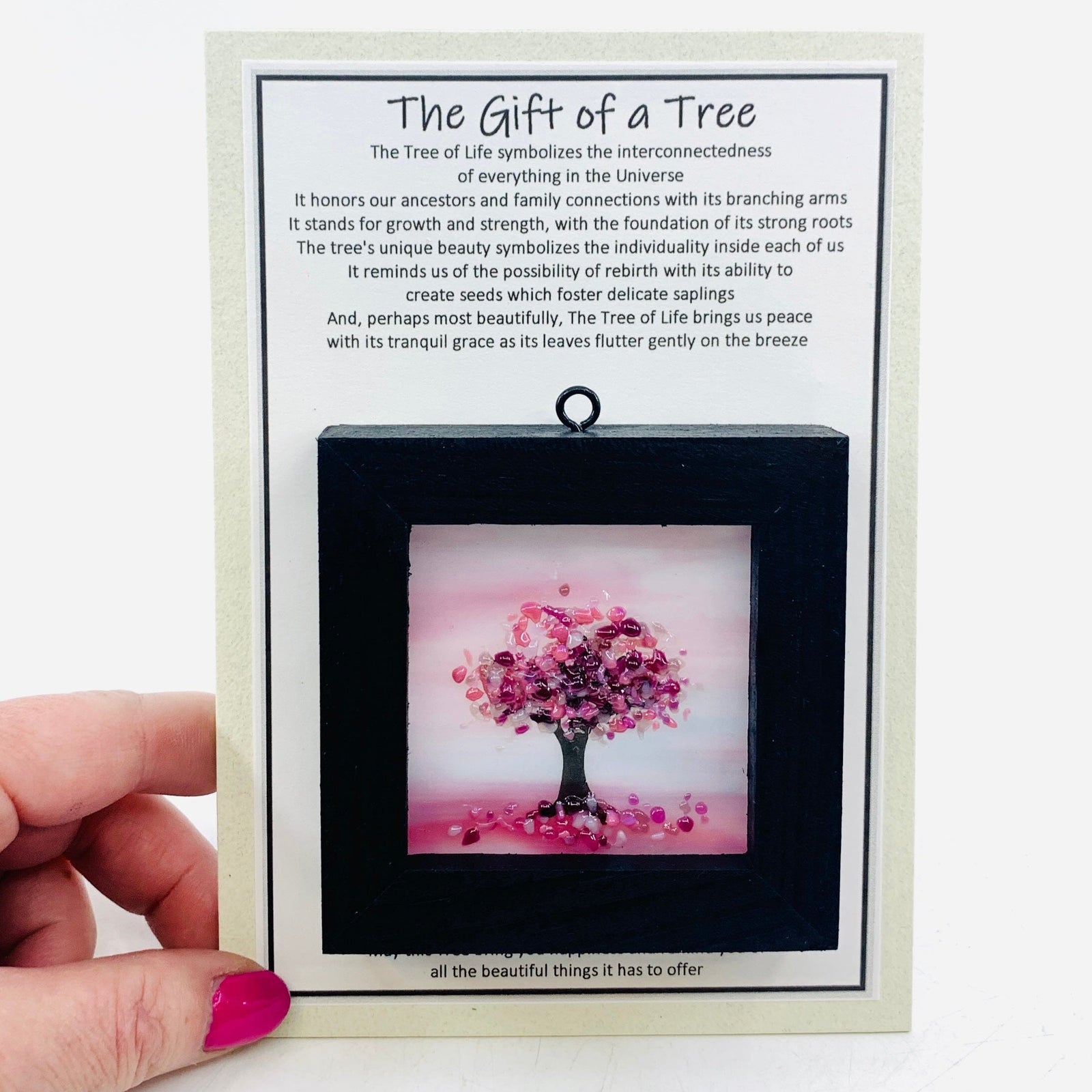 Fused Glass Tree of Life Shadow Box 165 Decor Glimmer Glass Gifts 