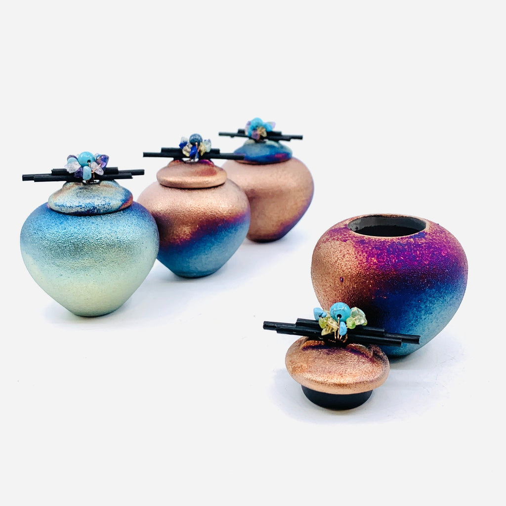 Raku Dreamcatcher Jar