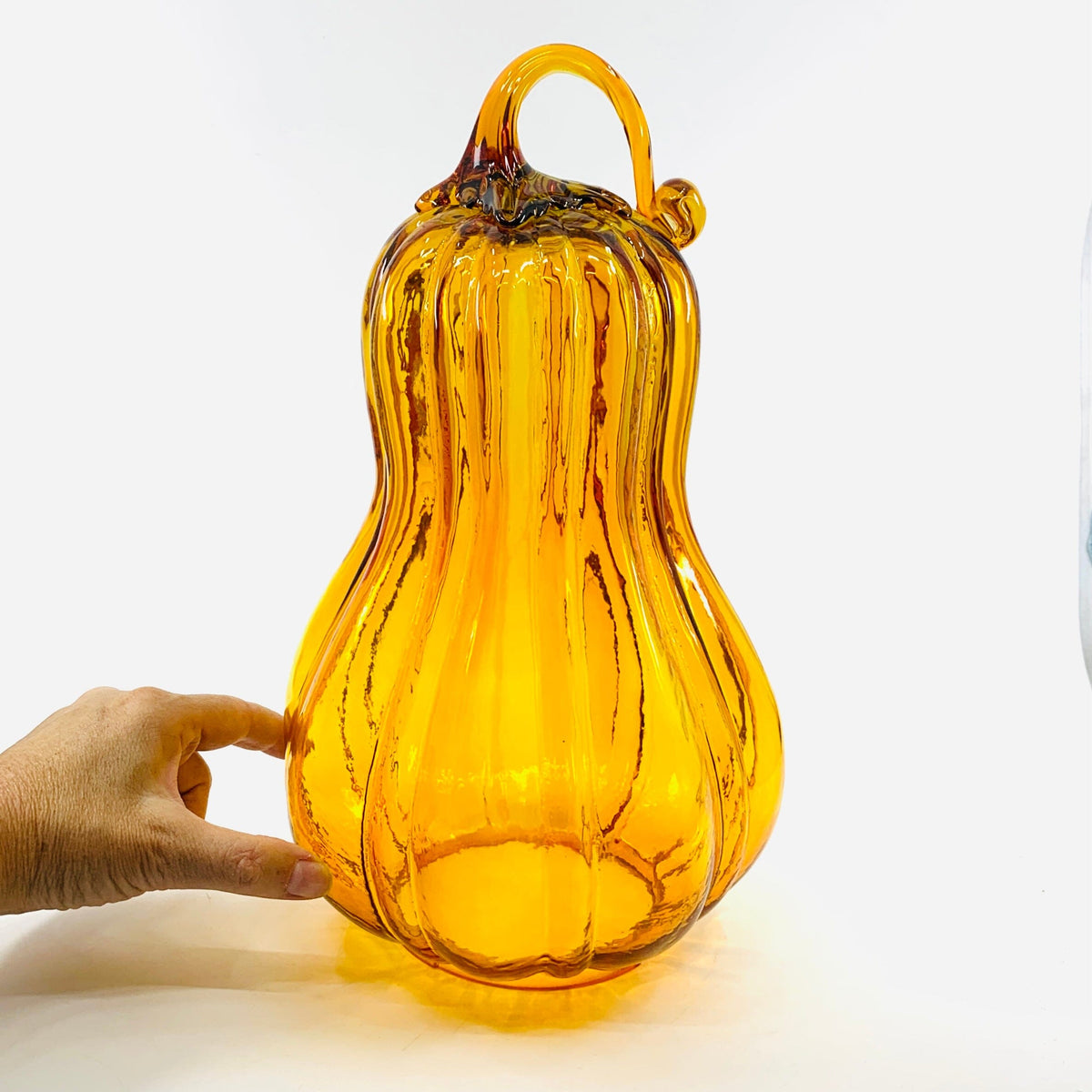 Glass Gourd Dome - Harvest India House Brass 