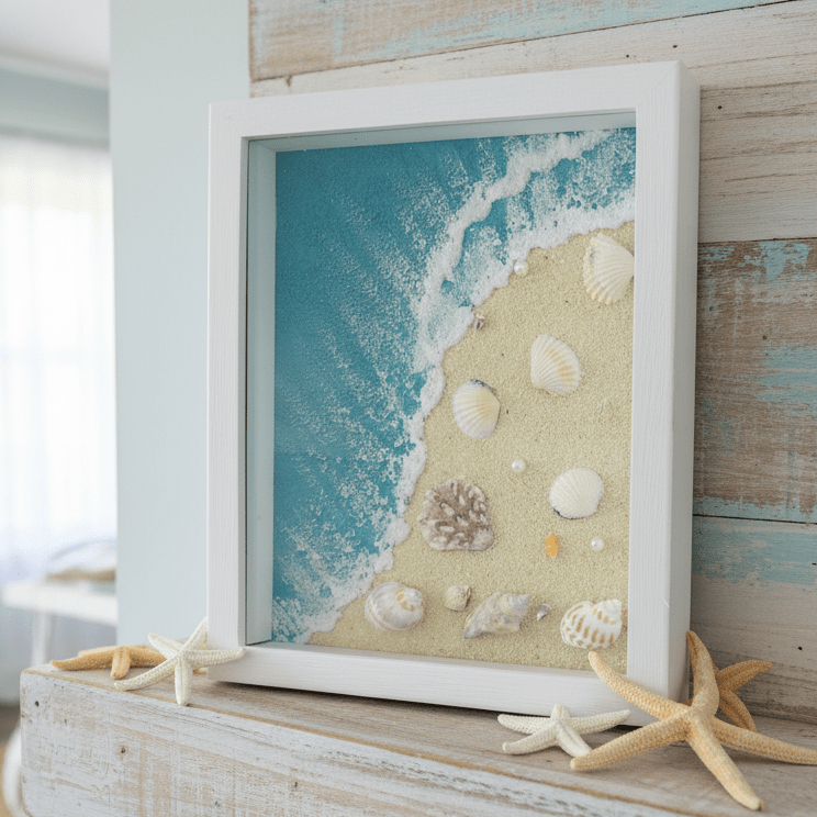 Coastal Shadow Box Frame Decor Chesapeake Bay 