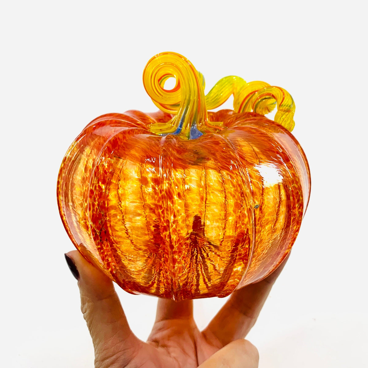 Daily Pumpkin 87 Fall Squat Gabby Luke Adams Glass Blowing Studio 