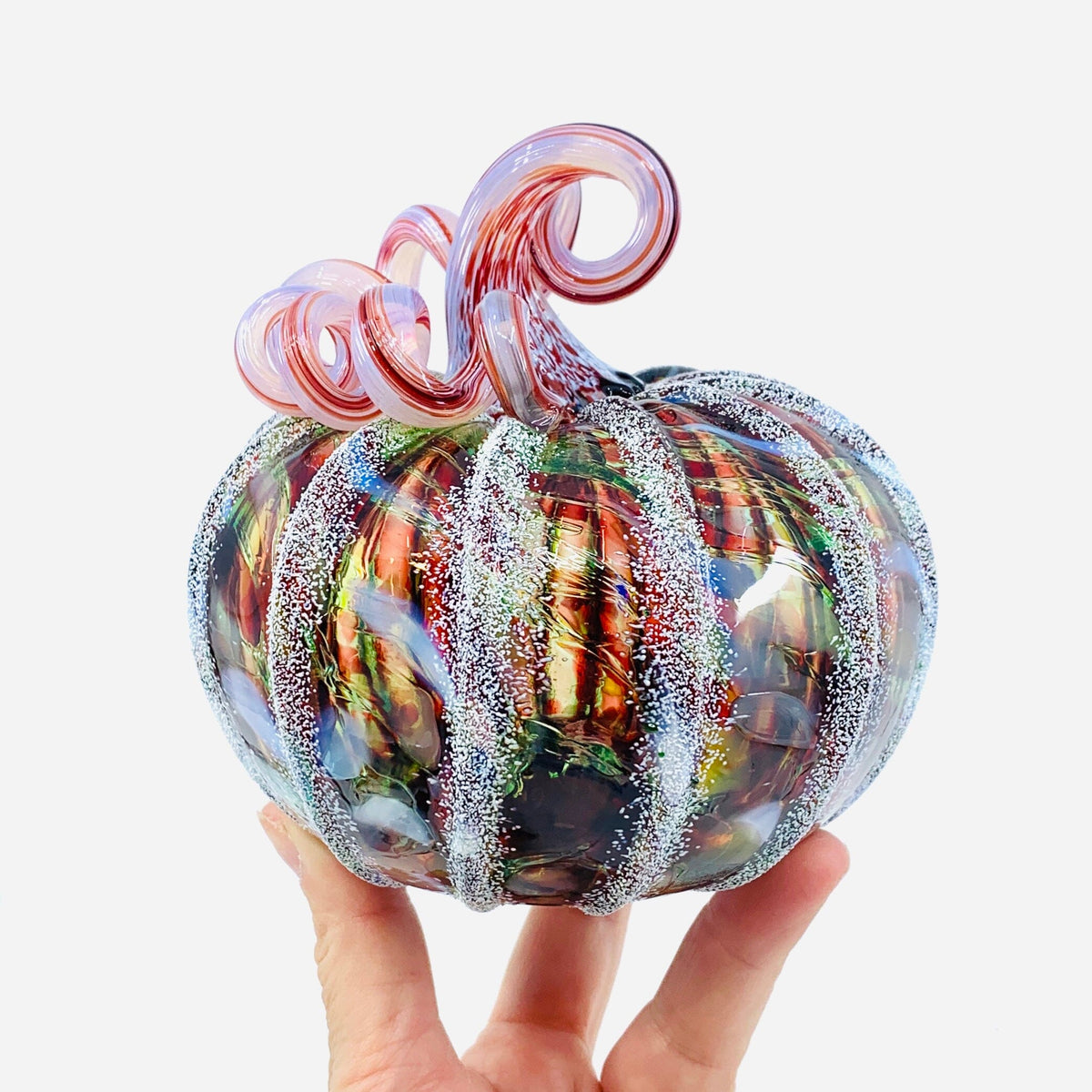 Daily Pumpkin 1722 Holiday Snowfall Squat Gabby Luke Adams Glass Blowing Studio 