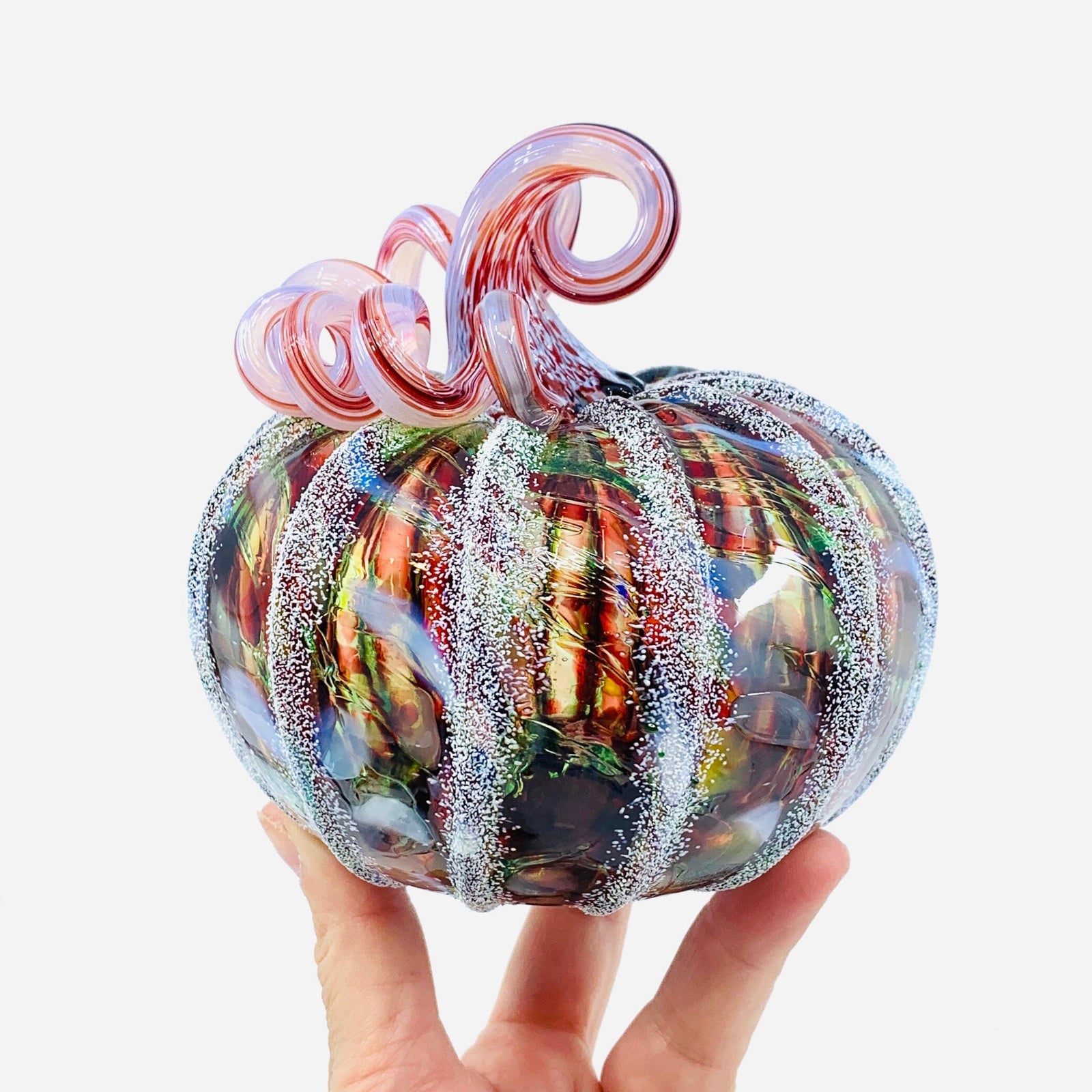 Daily Pumpkin 1722 Holiday Snowfall Squat Gabby Luke Adams Glass Blowing Studio 