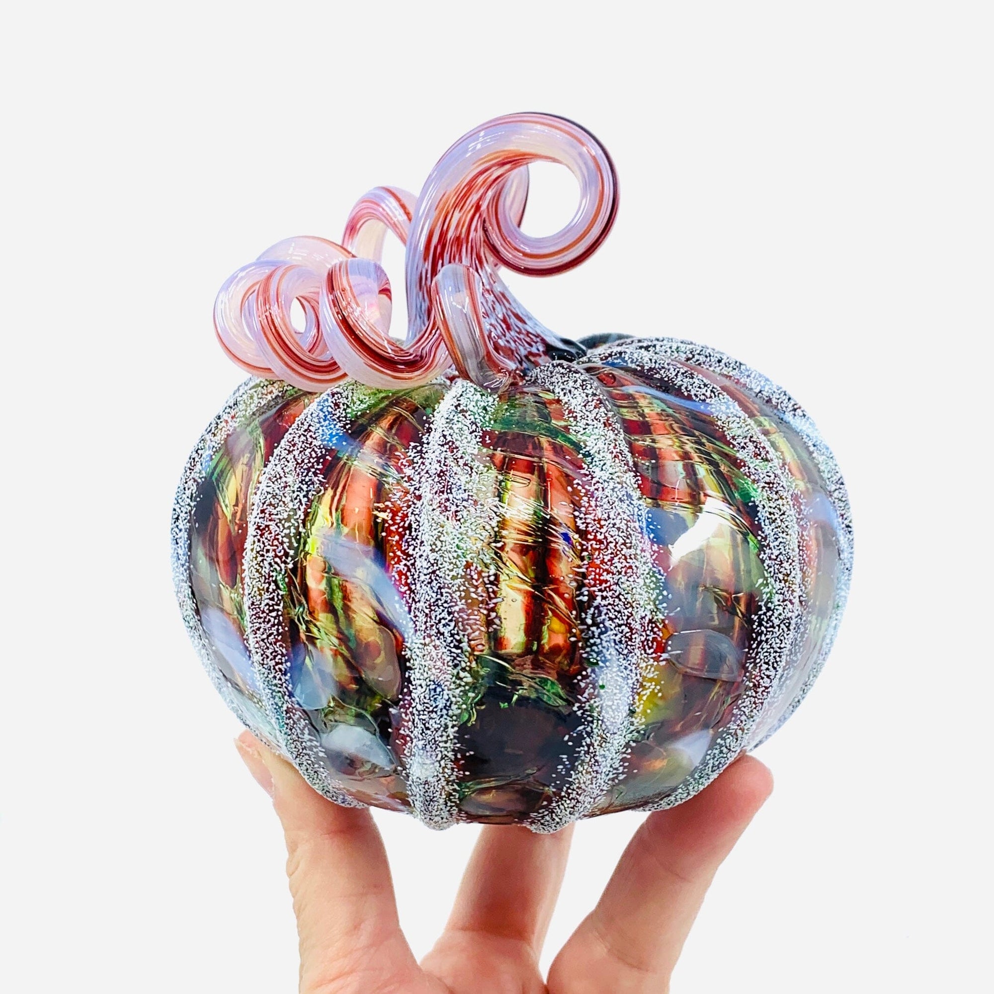 Daily Pumpkin 1722 Holiday Snowfall Squat Gabby Luke Adams Glass Blowing Studio 