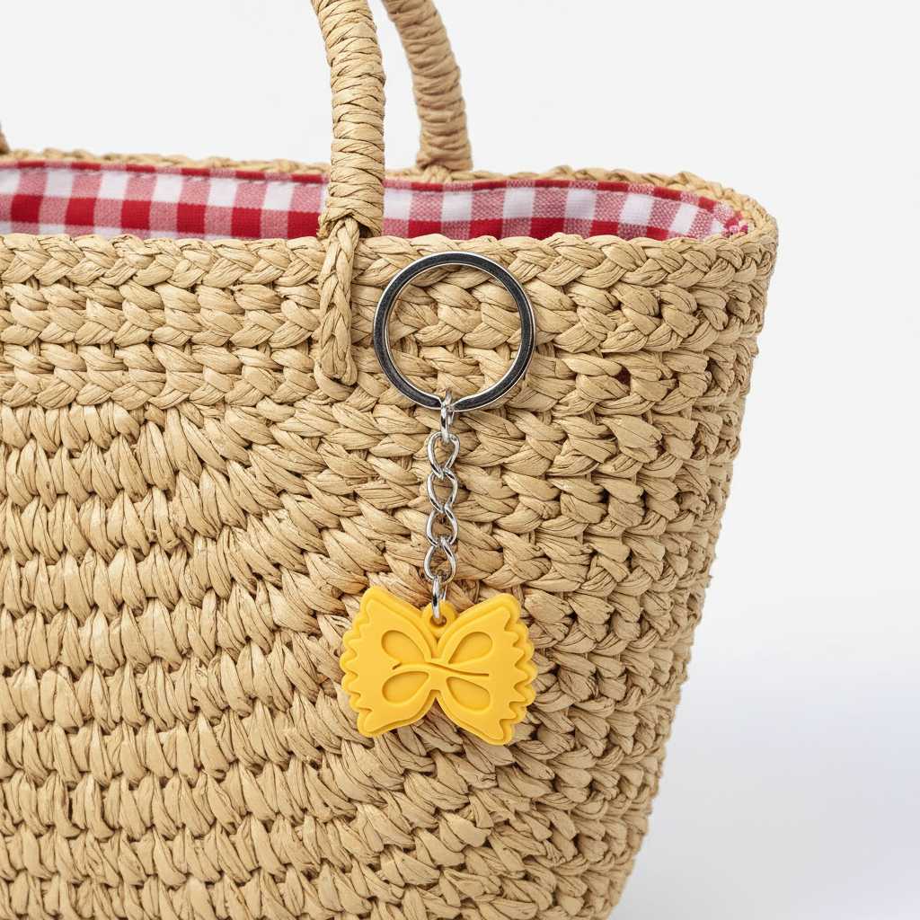 Bow Tie Pasta Keychain