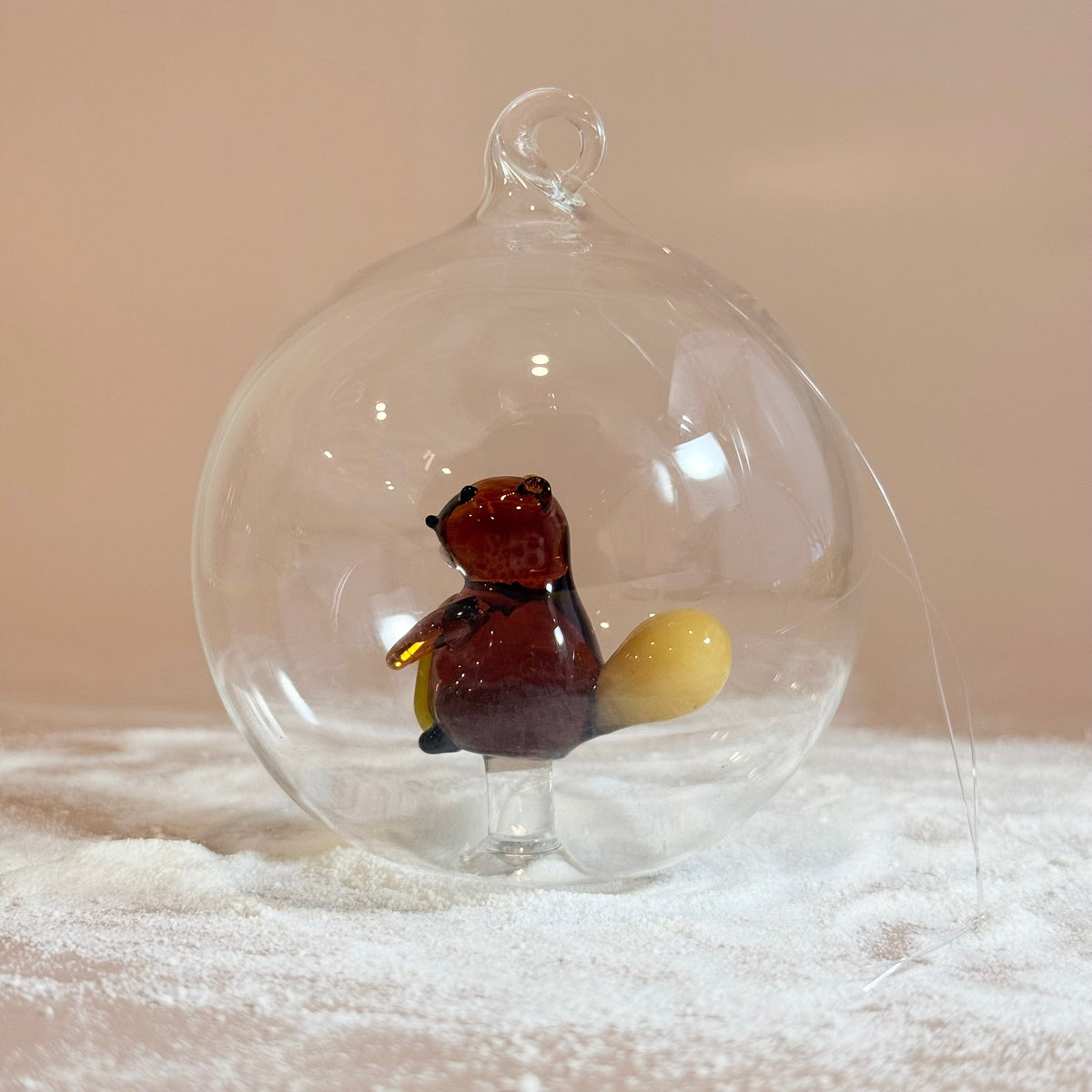 Glass Icon Ornament, Beaver ICHENDORF 