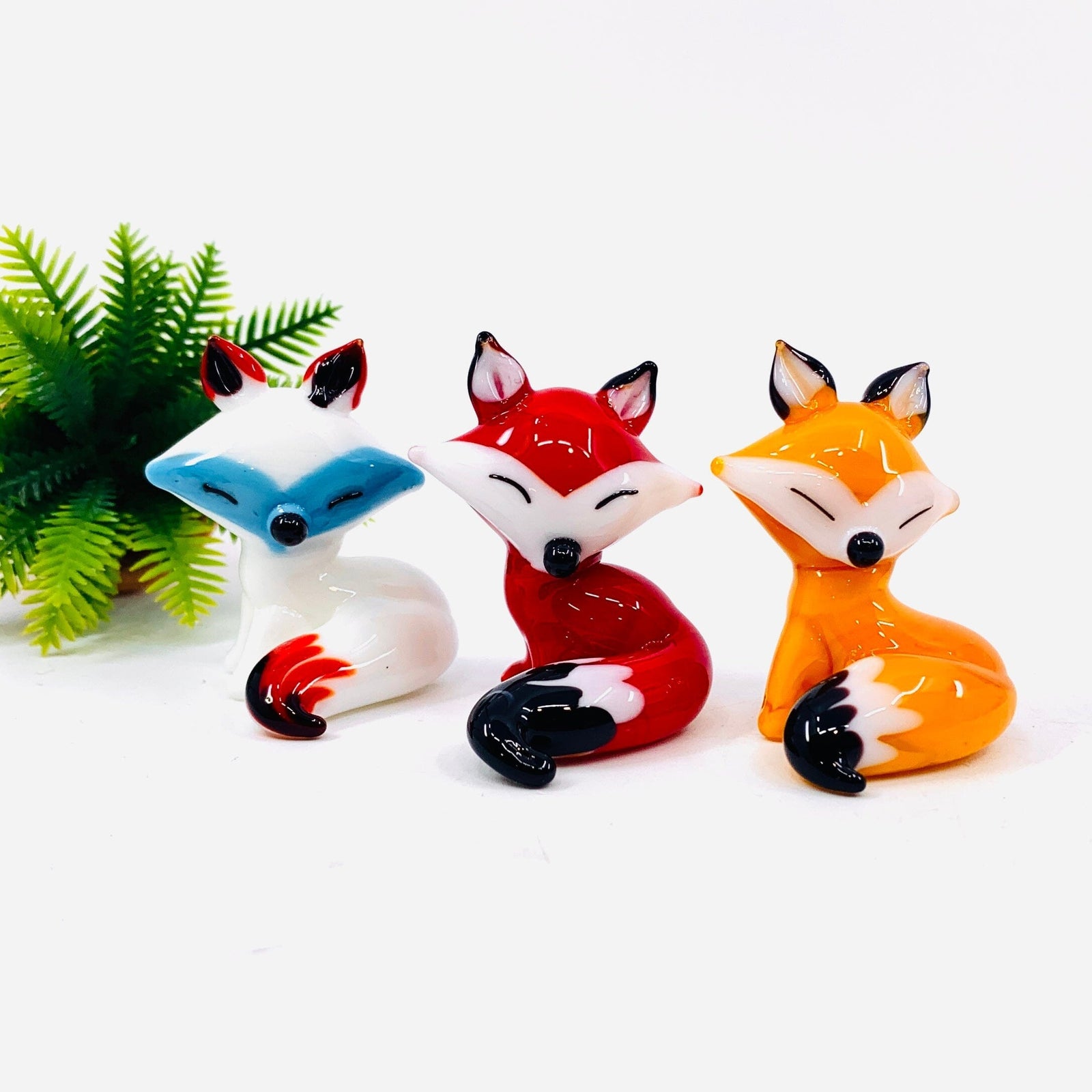 Glass Fox, Red Miniature Alex 