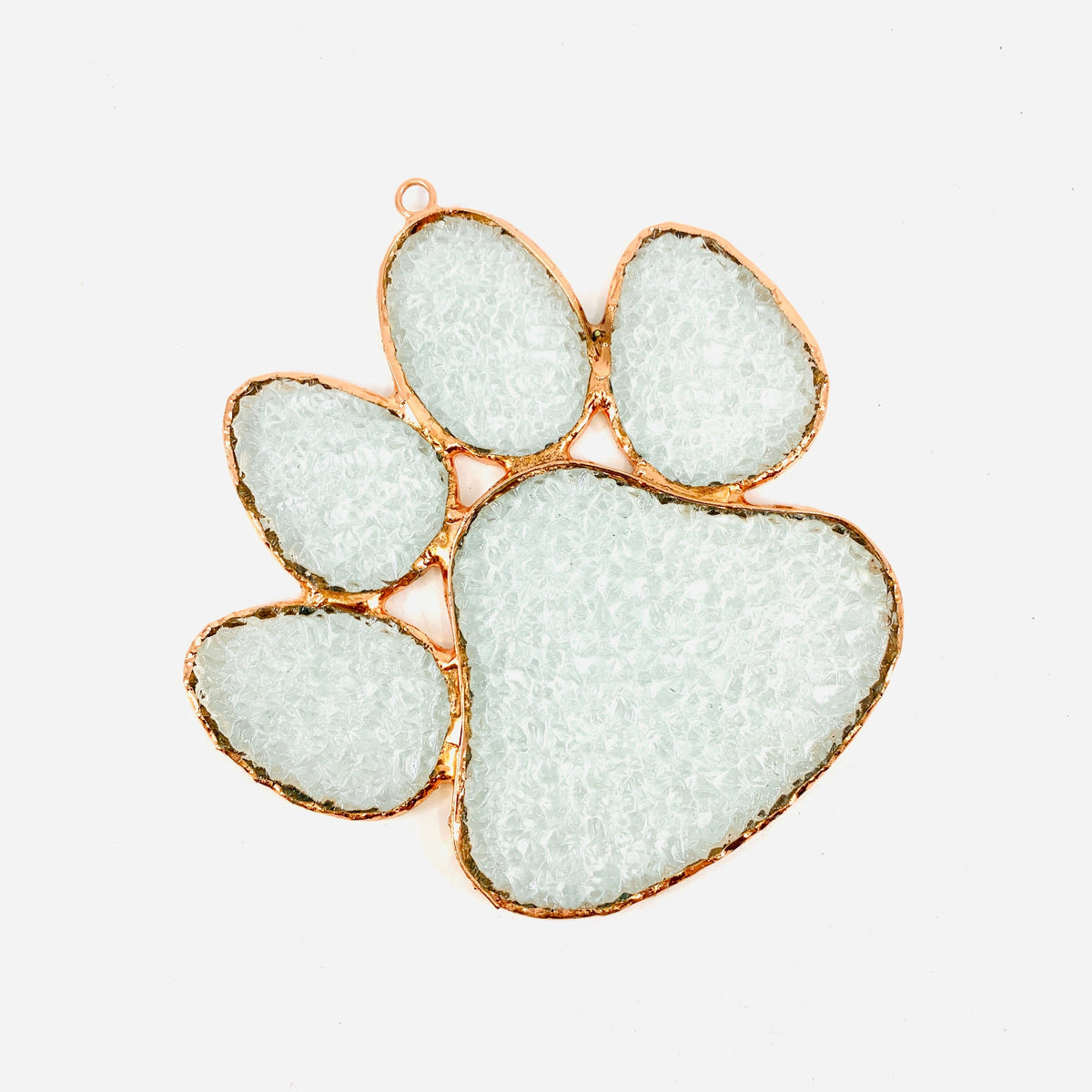 Stained Glass Suncatcher, Paw Print Decor Gift Essentials 