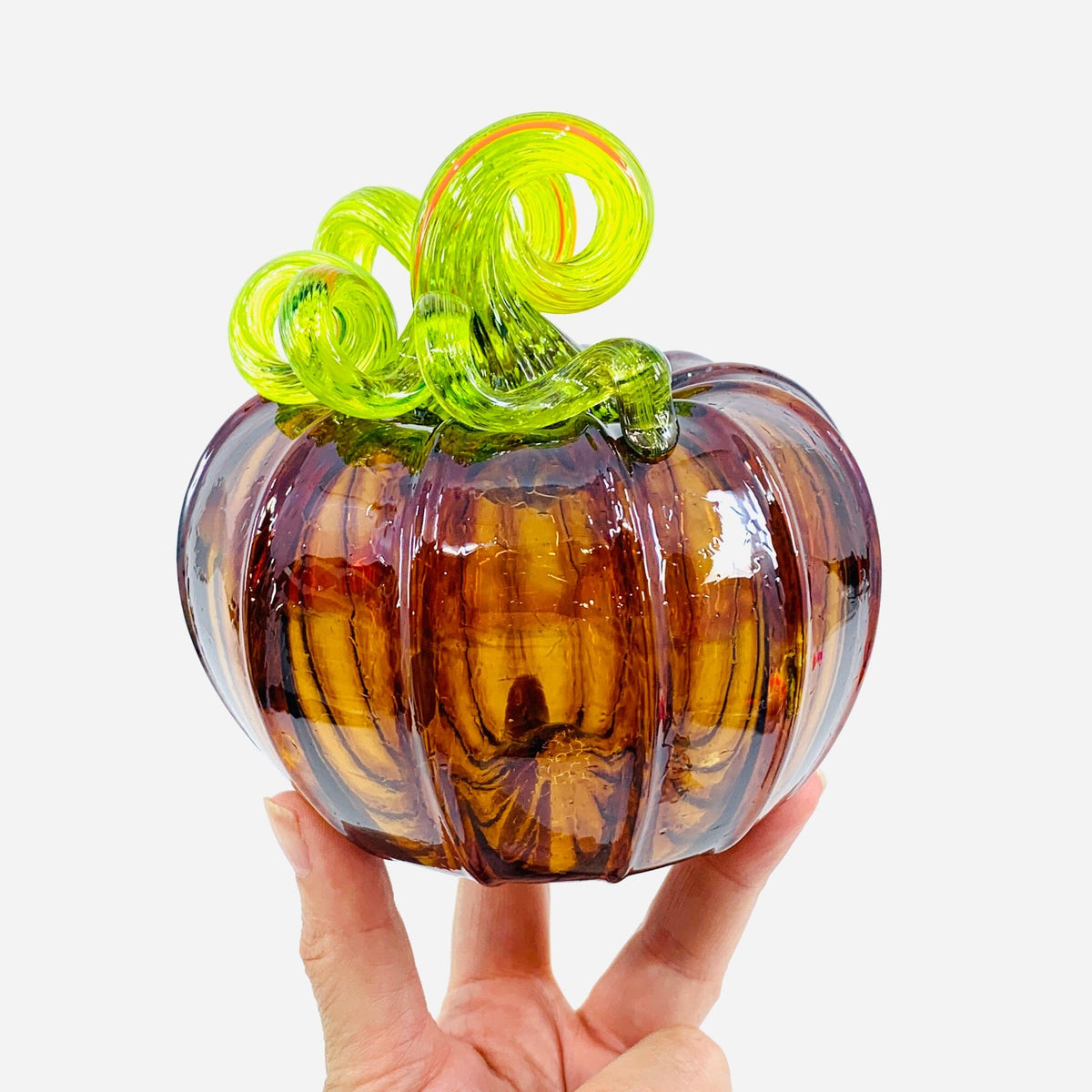 Daily Pumpkin 3099 Fall Squat Gabby Luke Adams Glass Blowing Studio 