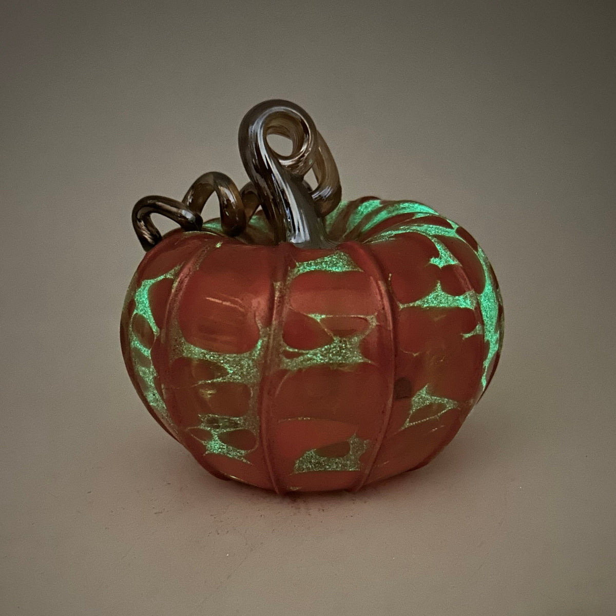 Daily Glow Pumpkin 522 Fall Squat Daily Pumpkin Luke Adams Glass Blowing Studio 