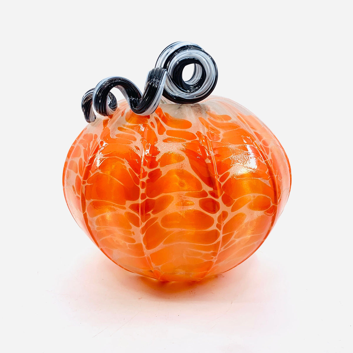 Daily Glow Pumpkin 412 Fall Large Daily Pumpkin Luke Adams Glass Blowing Studio 