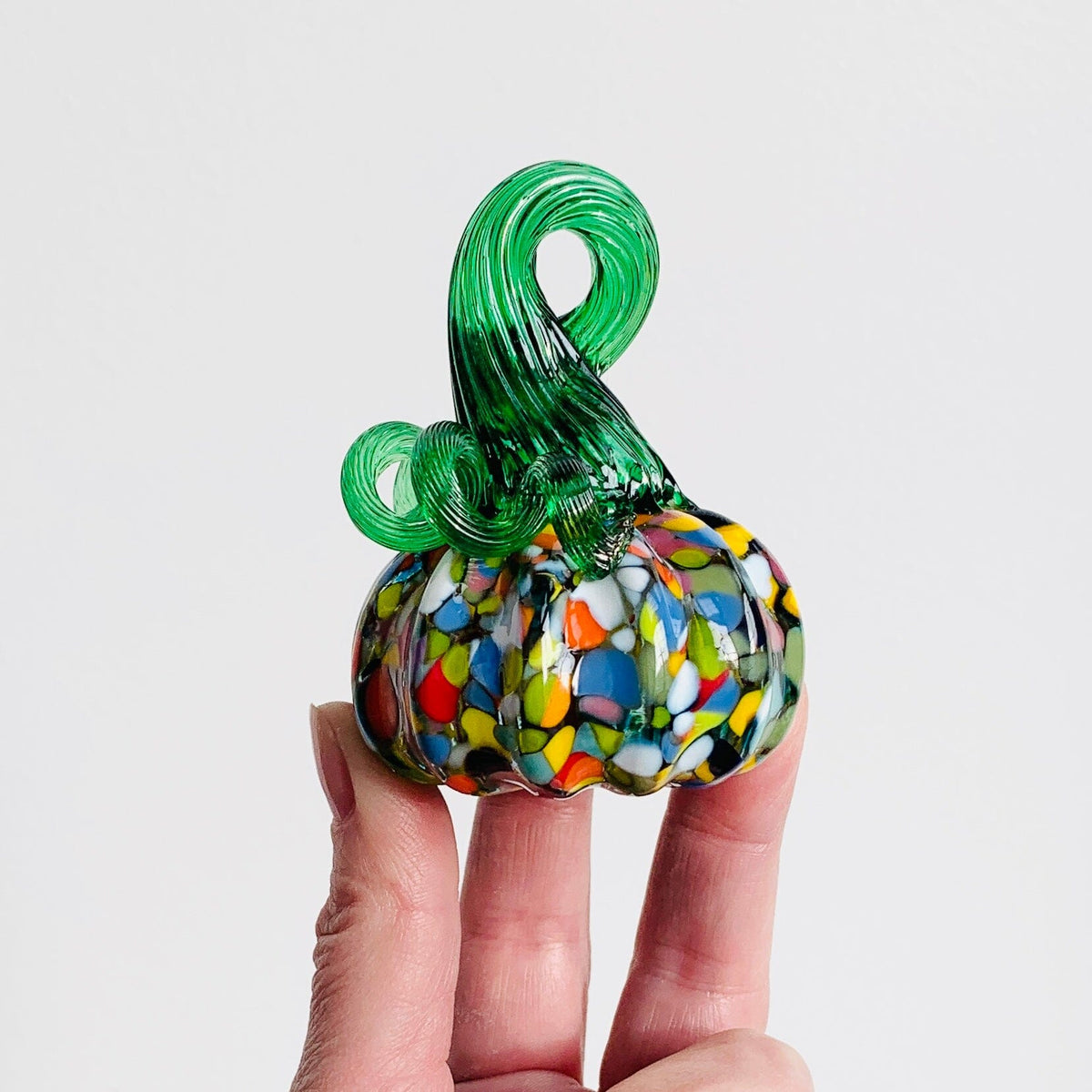 Daily Pumpkin 1303 Mini Paperweight Daily Pumpkin Luke Adams Glass Blowing Studio 