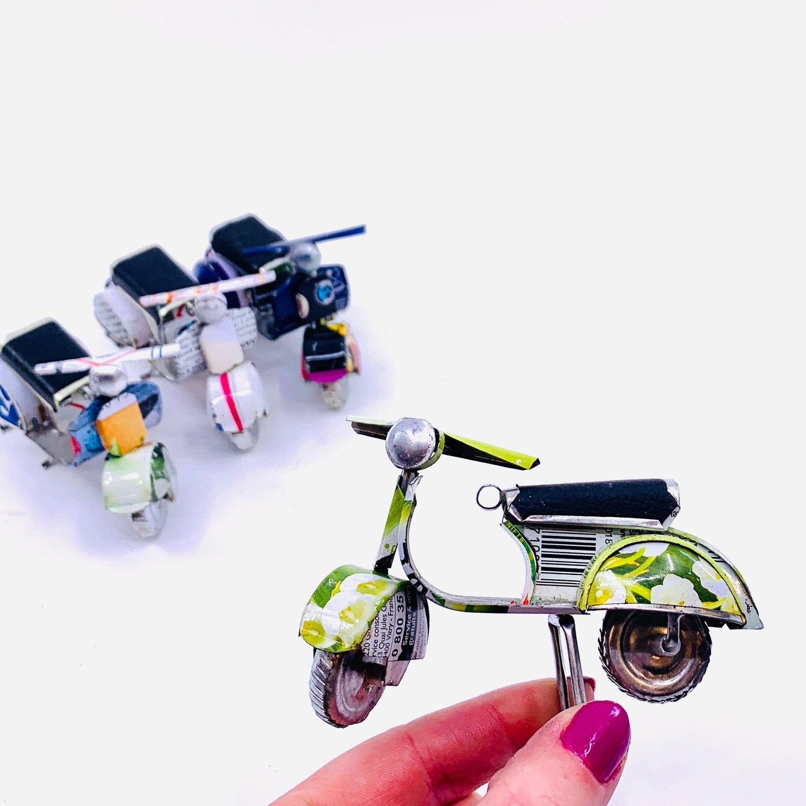 Recycled Tin Scooter Miniature East Africa Co. 