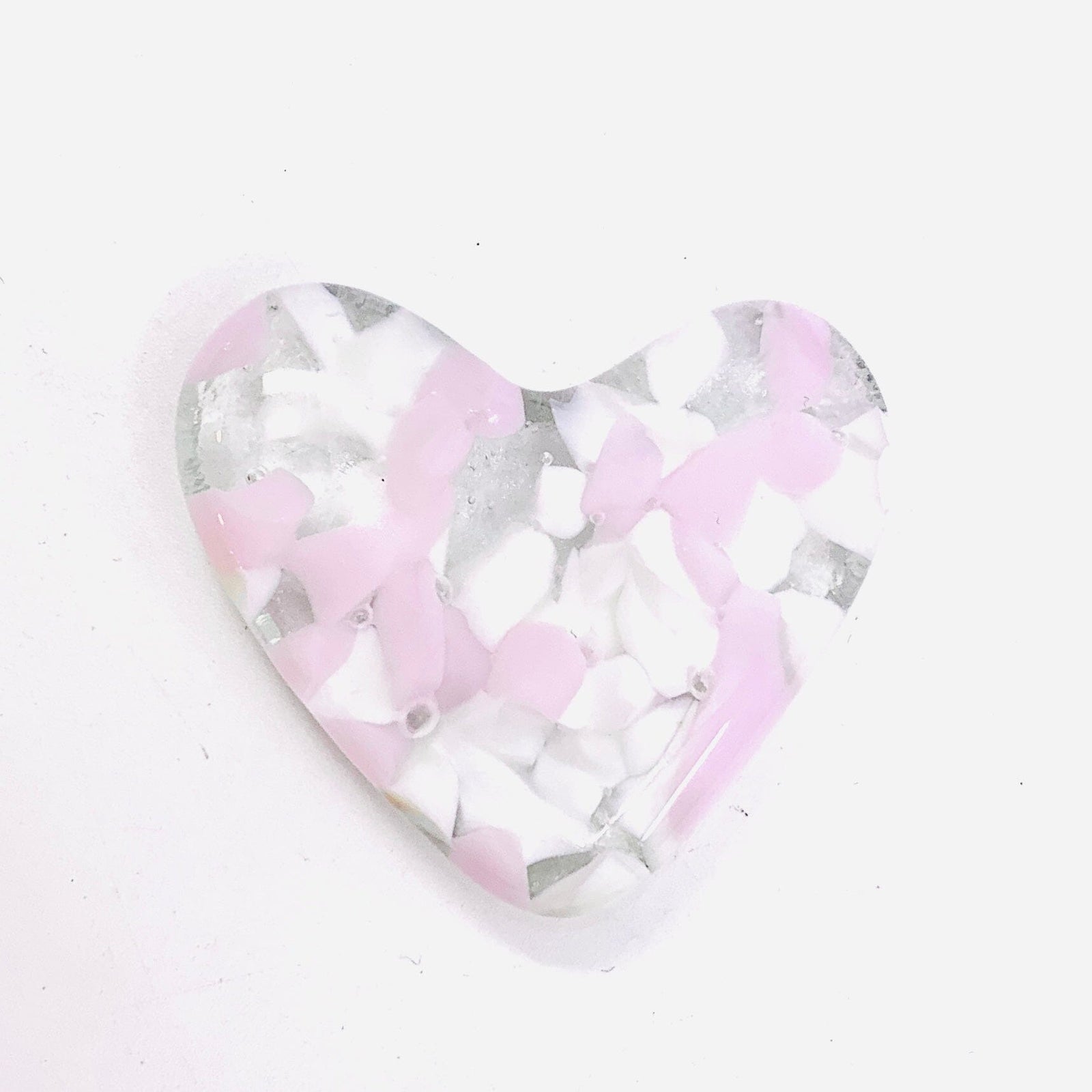 Fused Pocket Heart, Strawberries and Cream Miniature Jean 