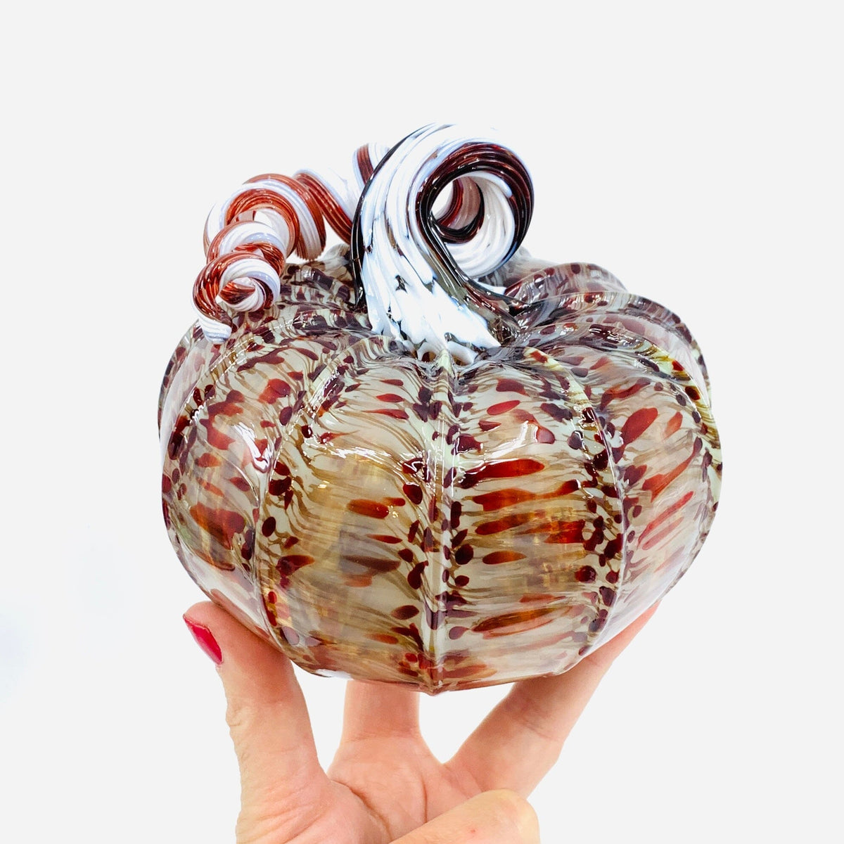 Daily Pumpkin 2135 Holiday Squat and Mercury Tree Ornament Gabby Luke Adams Glass Blowing Studio 