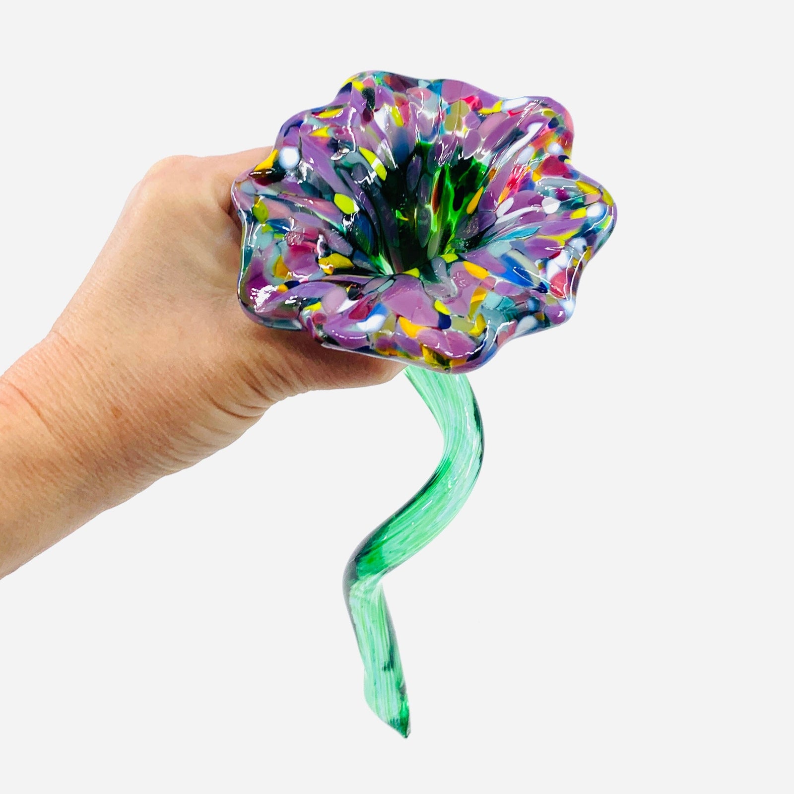 Pulled Glass Flower 36 Decor Luke Adams Glass Blowing Studio 