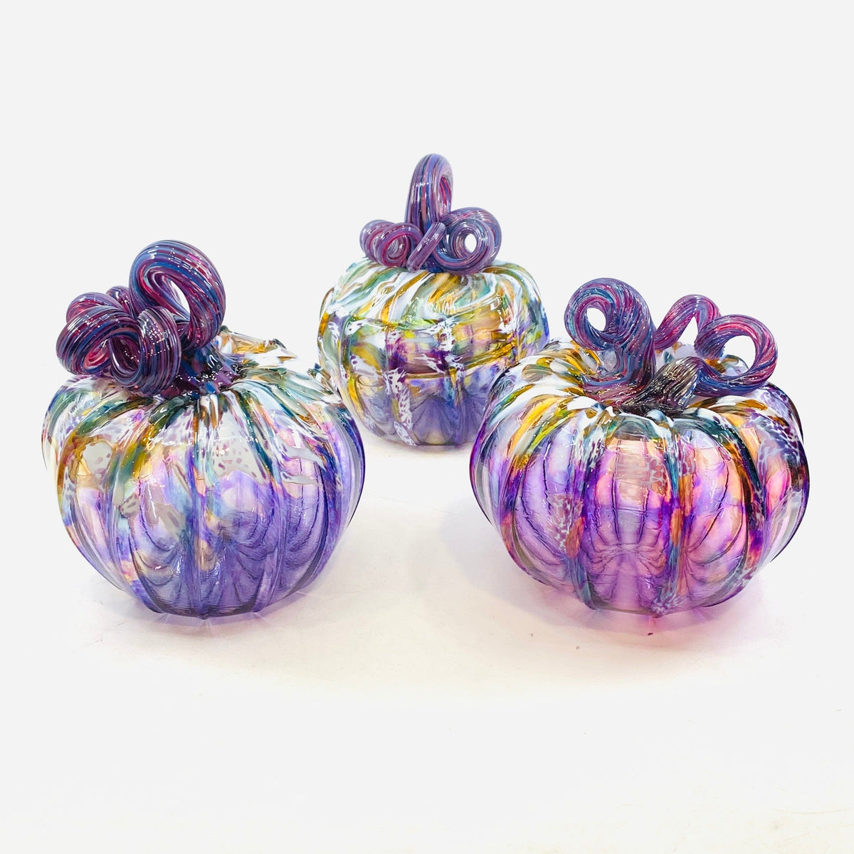 Daily Pumpkin "Practice" Purple Potion Squat Gabby Luke Adams Glass Blowing Studio 