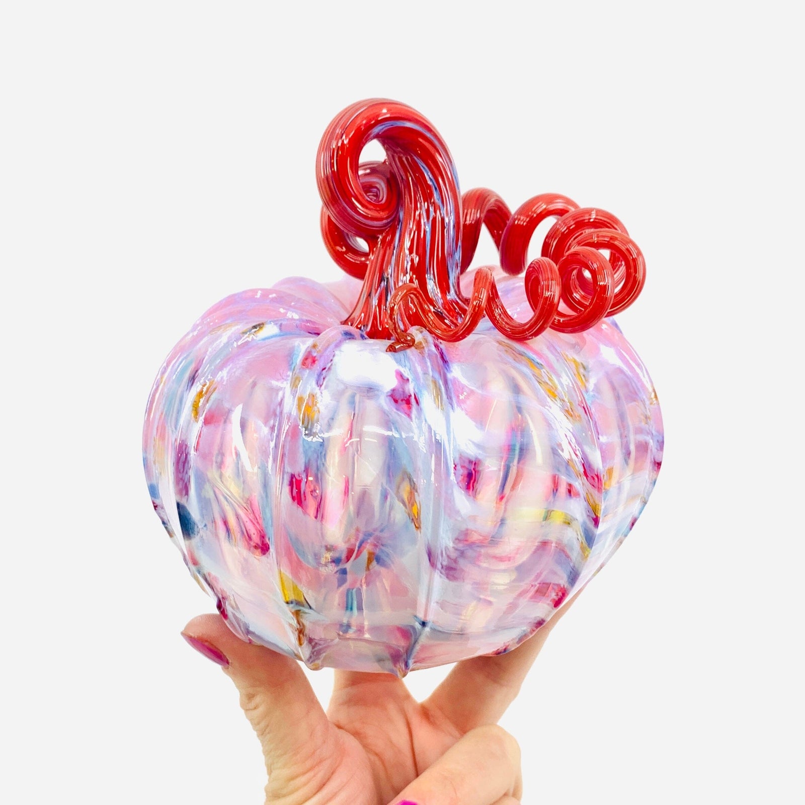 Daily Pumpkin 2758 Sweetheart Squat Gabby Luke Adams Glass Blowing Studio 