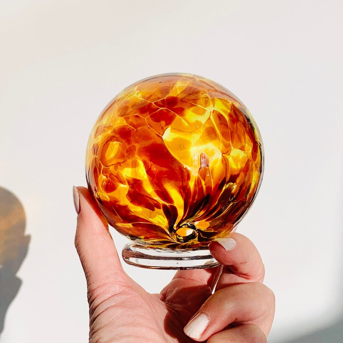 Good Fortune Ball Gabby Henrietta Glass Amber 