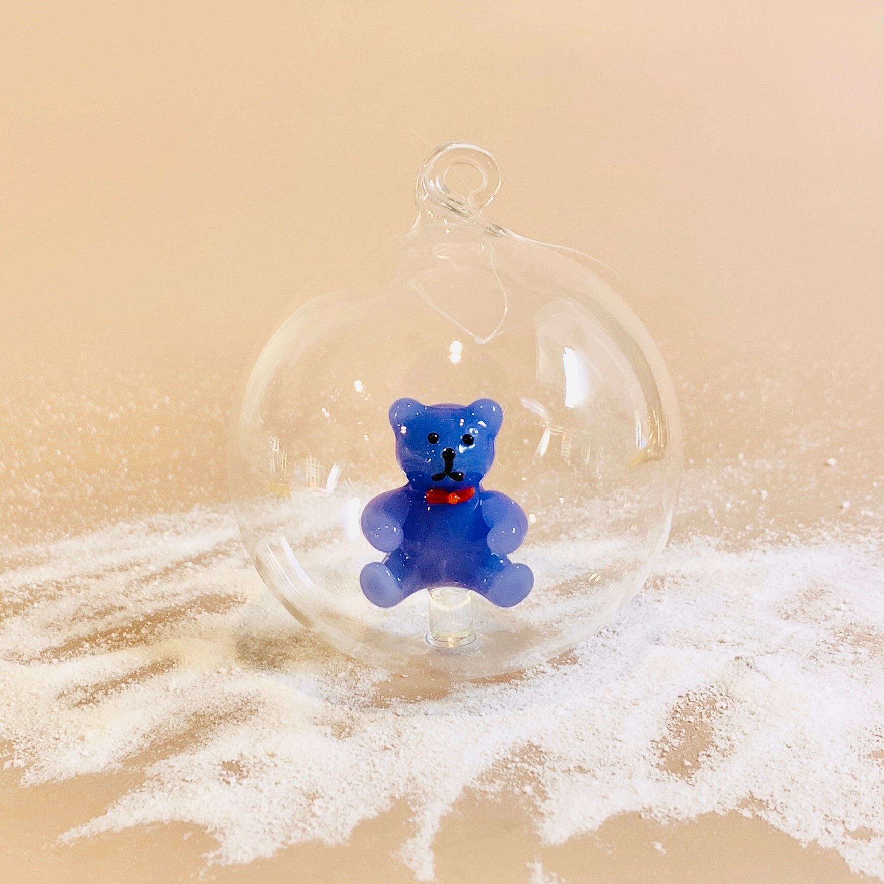 Glass Icon Ornament, Teddy Bear ICHENDORF 