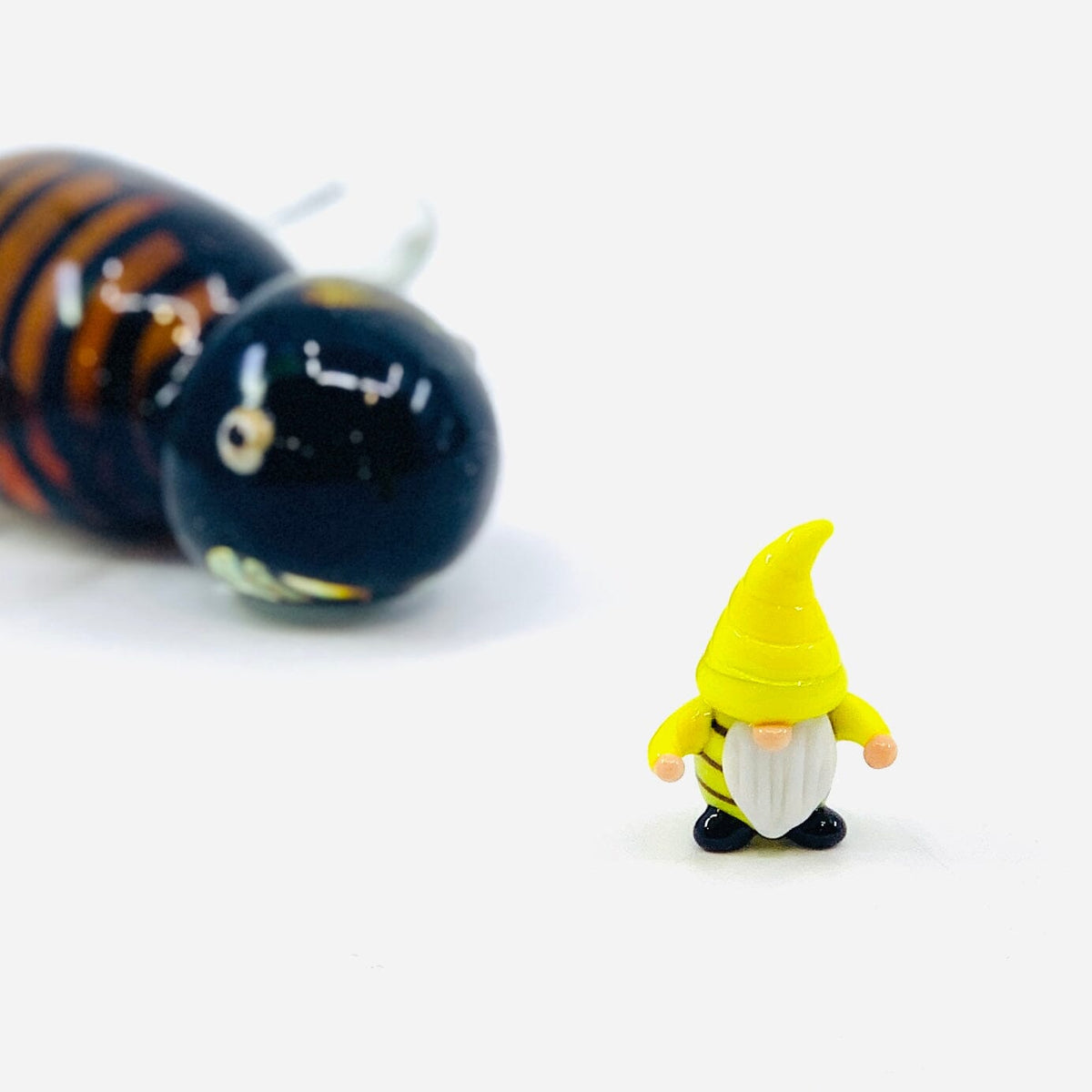 Glass Worker Bee Gnomes Miniature Alex 