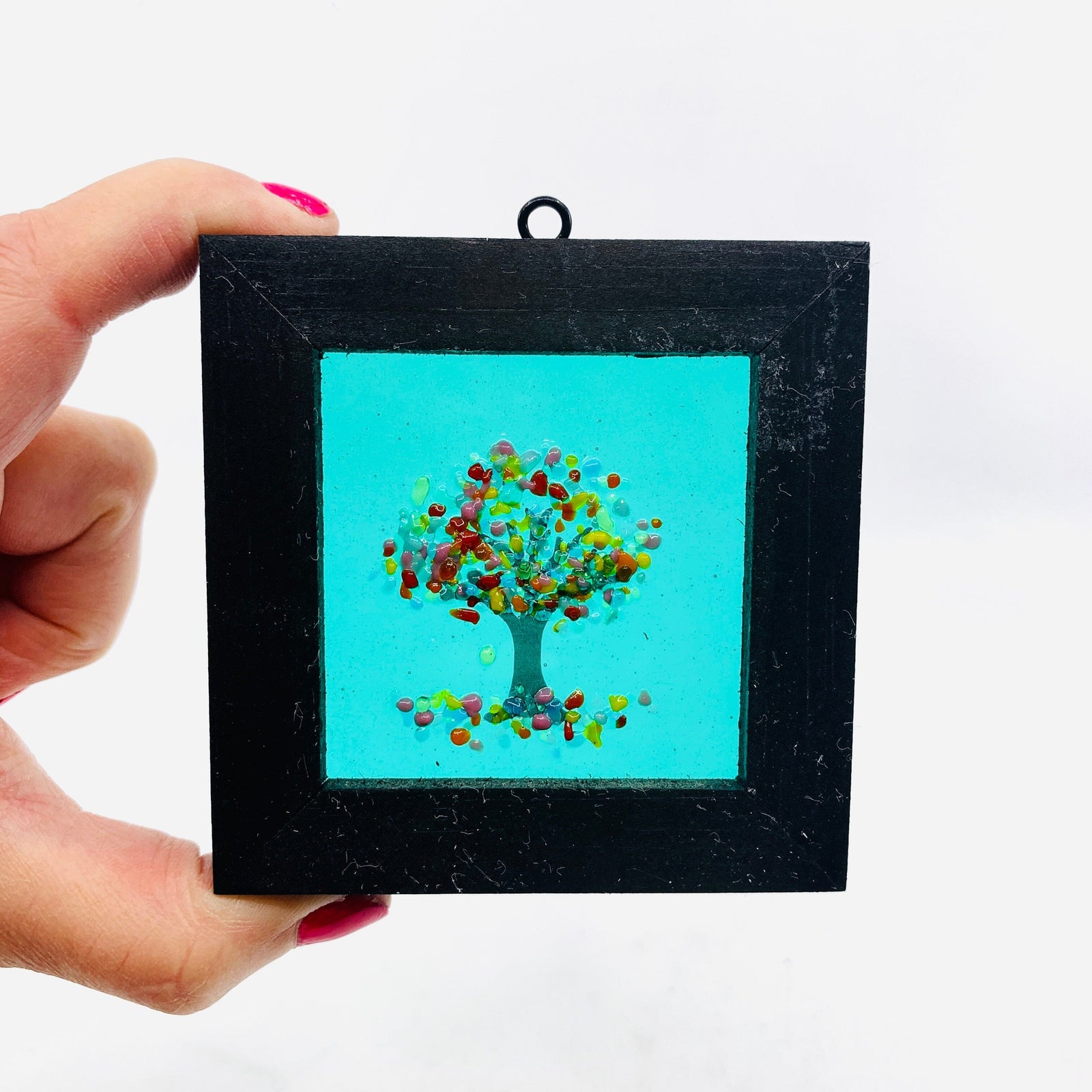 Fused Glass Tree of Life Shadow Box 122 Decor Glimmer Glass Gifts 