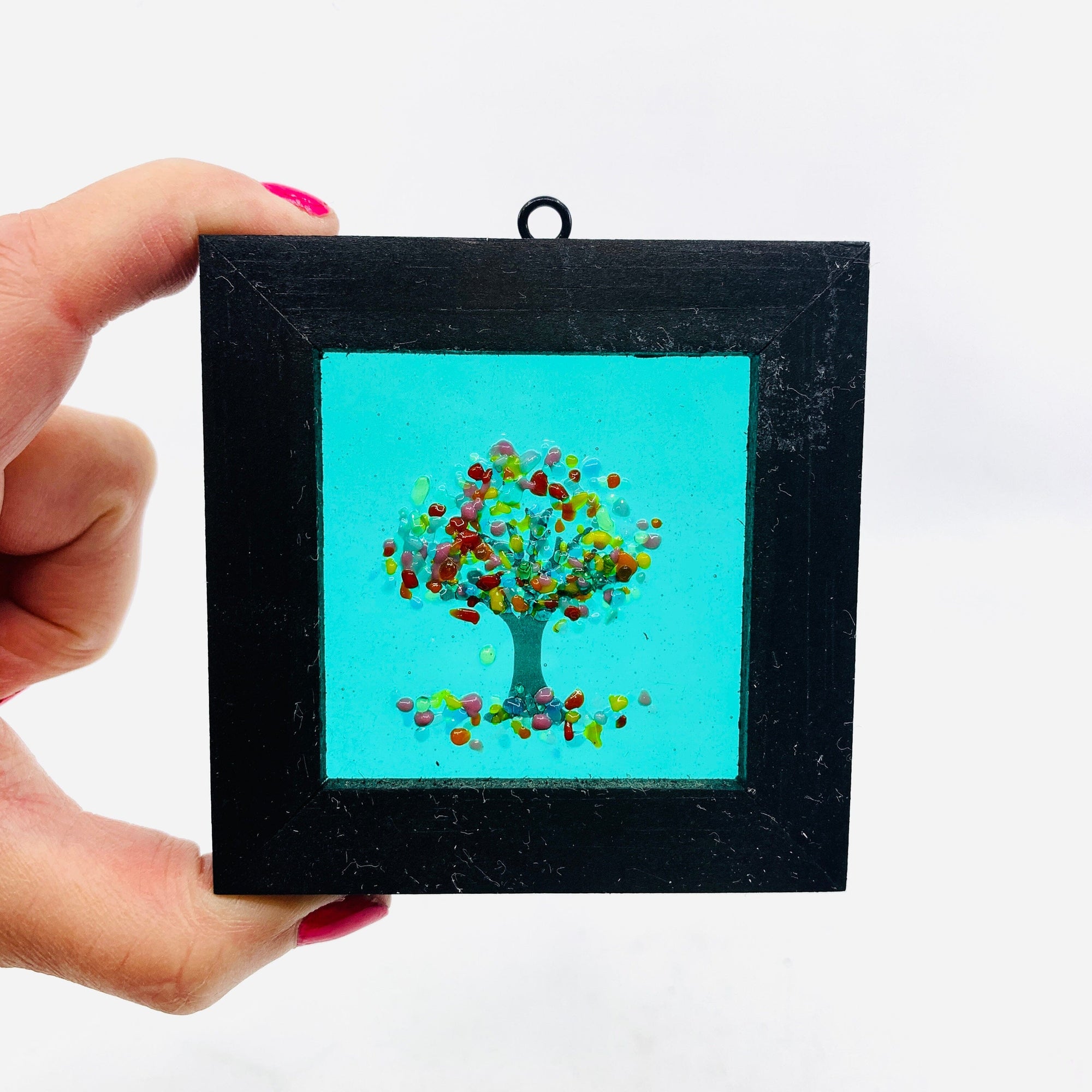 Fused Glass Tree of Life Shadow Box 122 Decor Glimmer Glass Gifts 