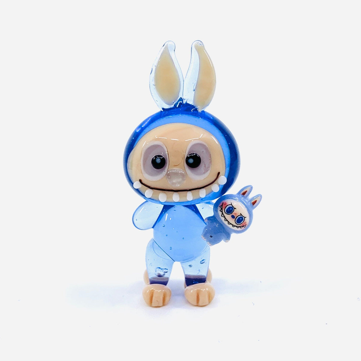 Glass Labubu Monsters, Blue Alex 