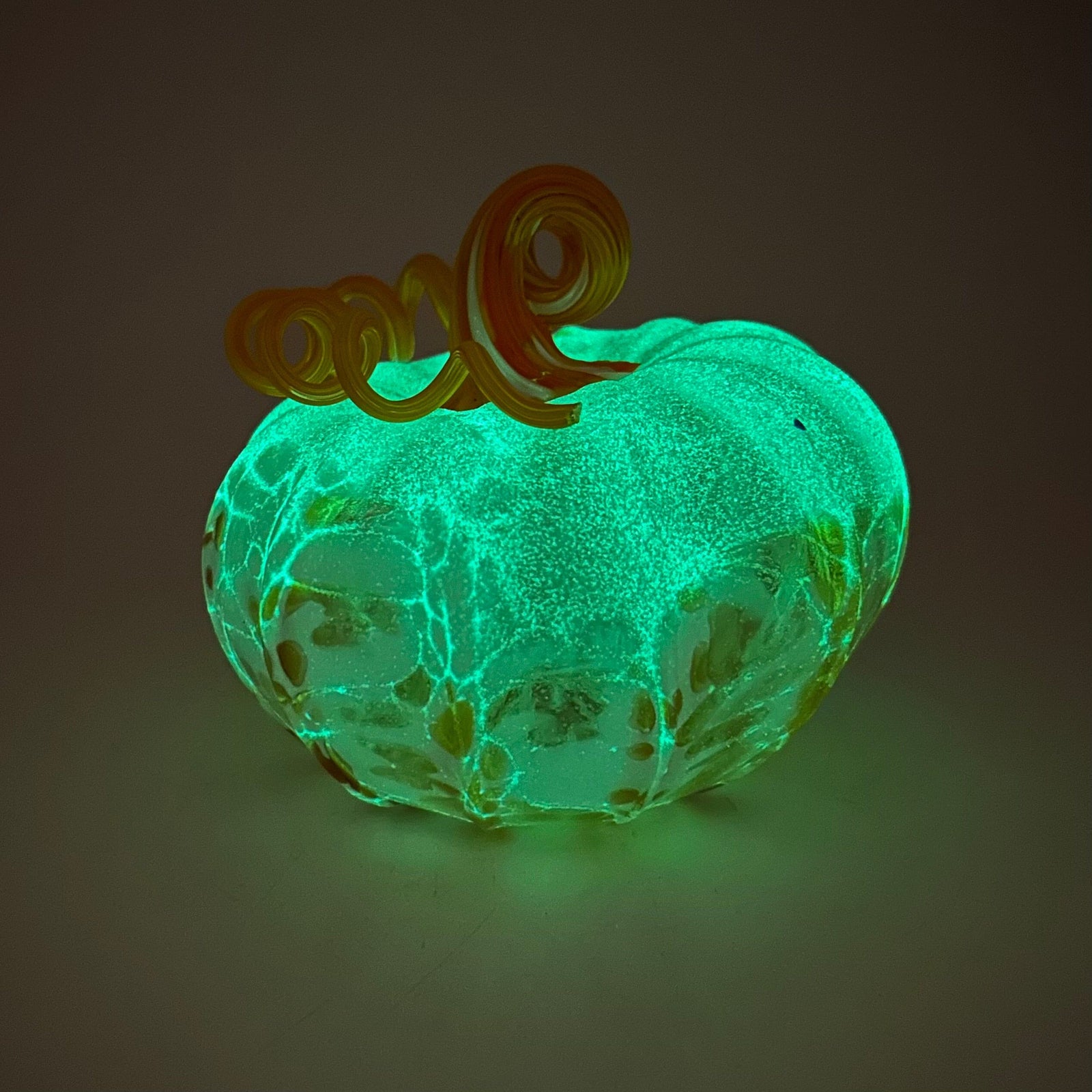Daily Glow Pumpkin 3673 Squat Gabby Luke Adams Glass Blowing Studio 