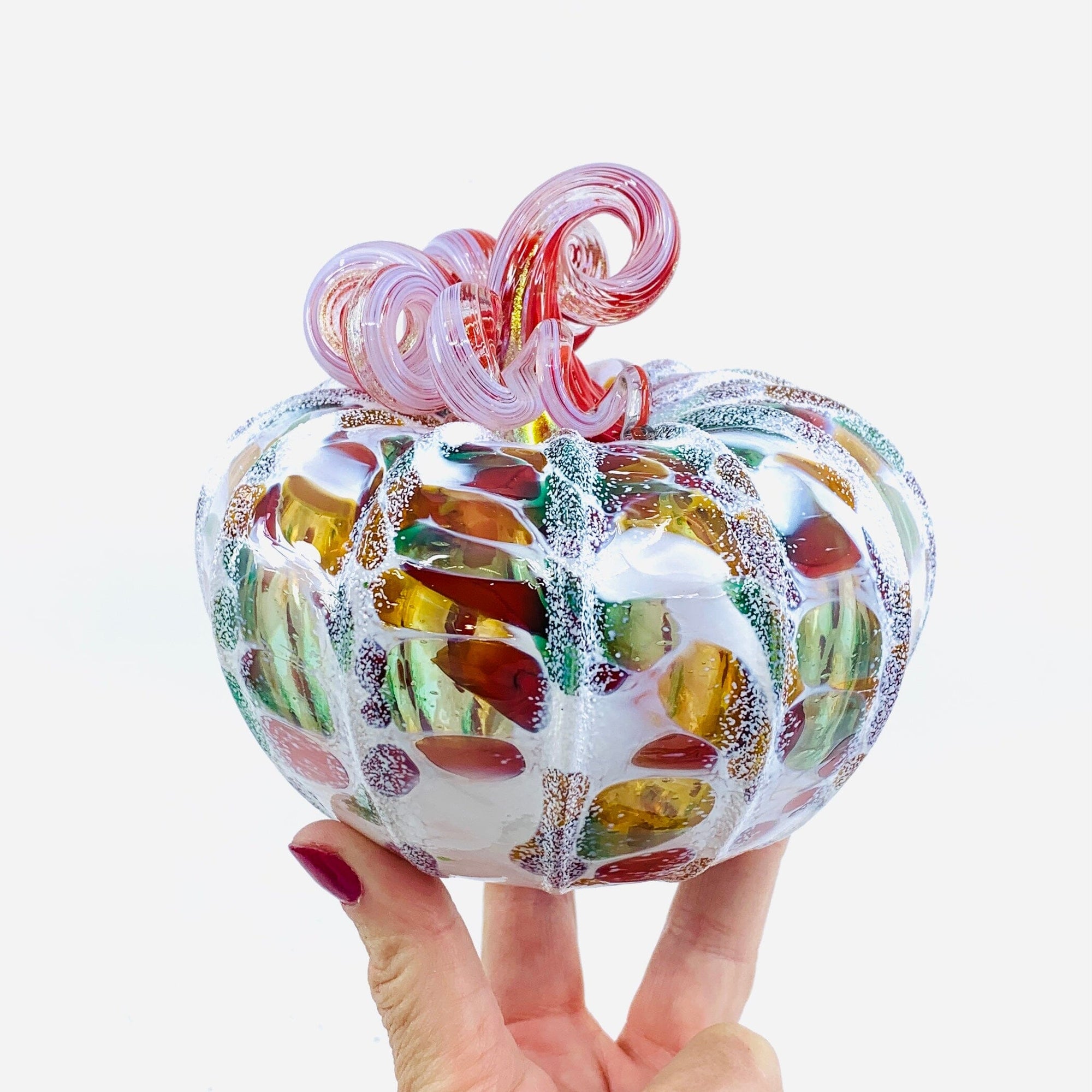 Daily Pumpkin 1926 Snowfall Squat Gabby Luke Adams Glass Blowing Studio 