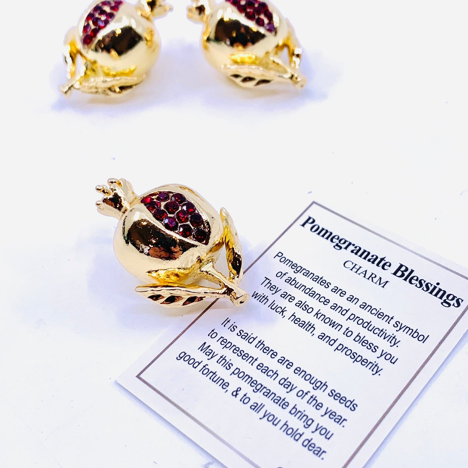 Pomegranate Blessings Pocket Charm PT95 Miniature GANZ 
