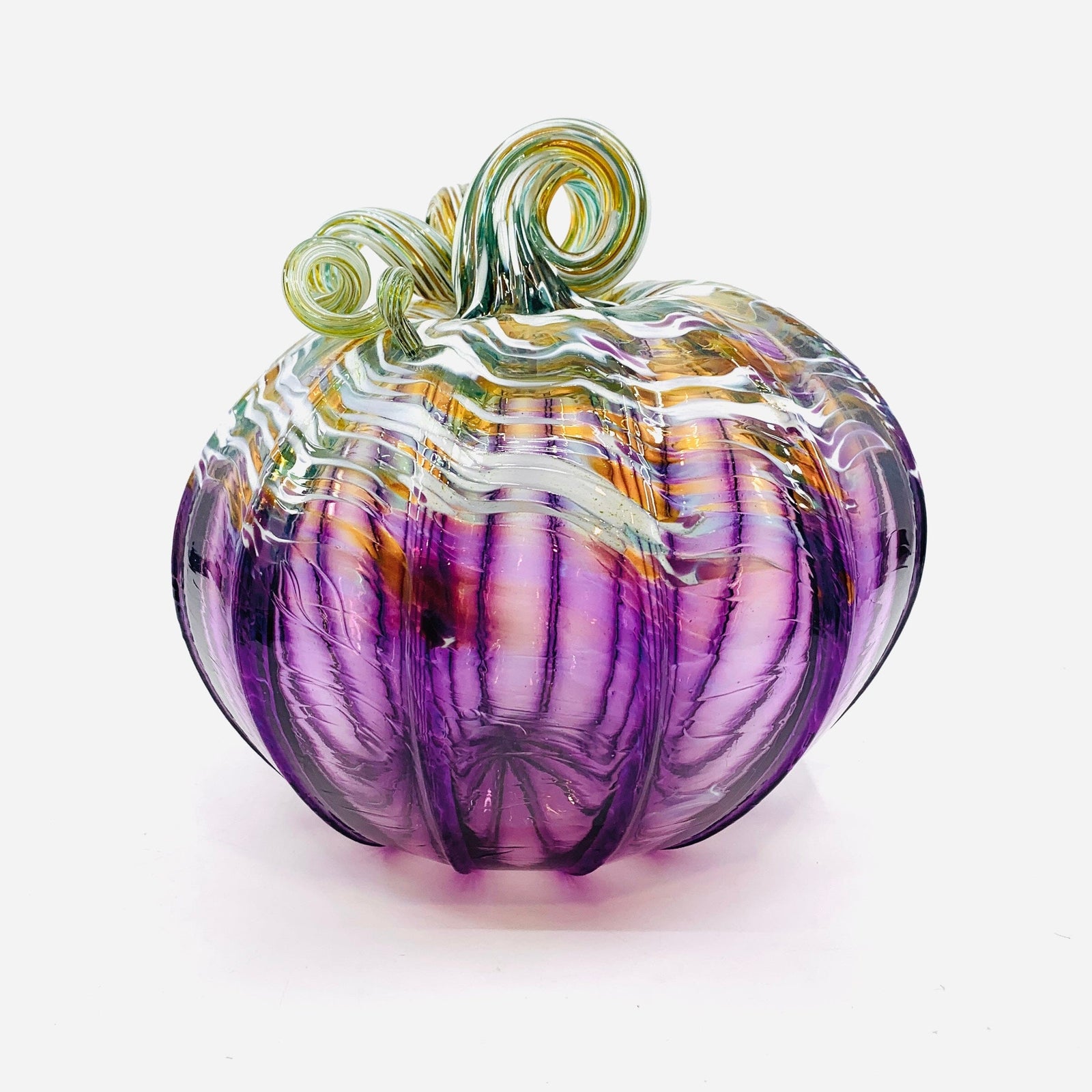 Daily Pumpkin 698 Large Gabby Luke Adams Glass Blowing Studio 