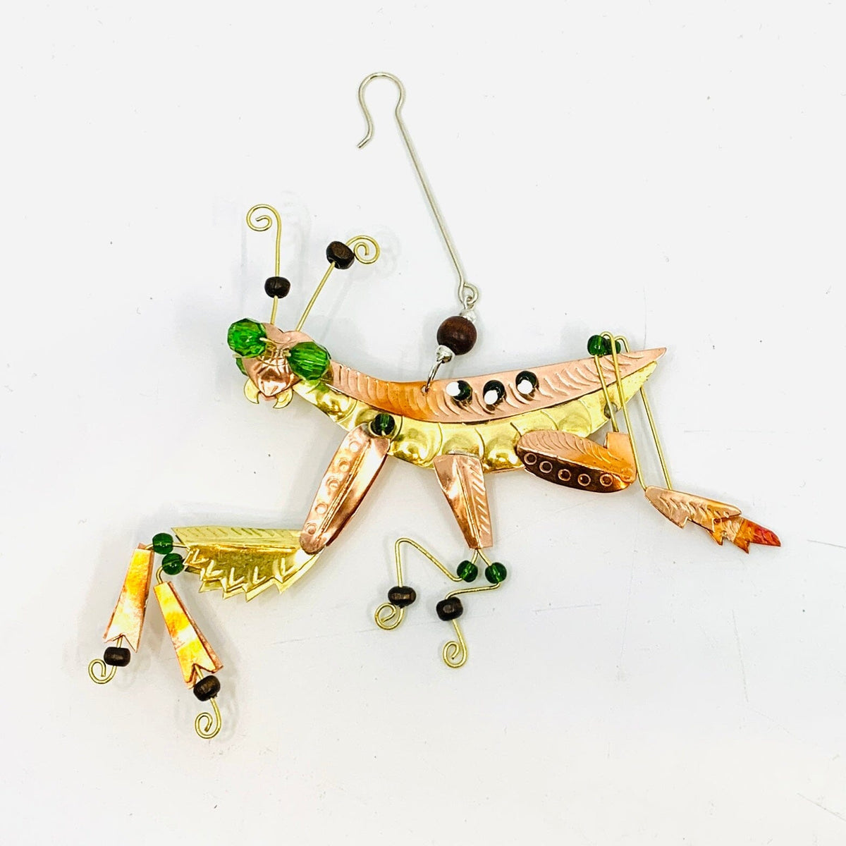 Mixed Metal Ornament, Preying Mantas Miniature Pilgrim Imports 
