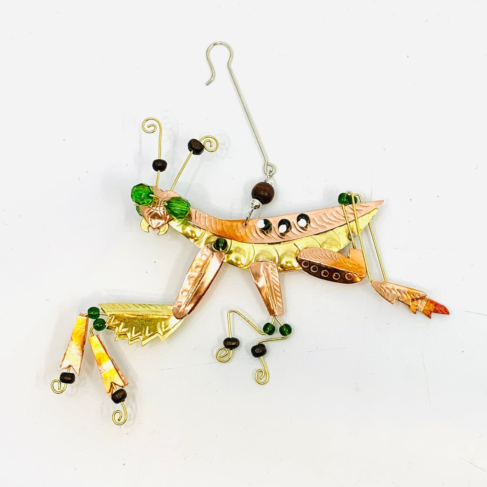 Mixed Metal Ornament, Preying Mantas Miniature Pilgrim Imports 