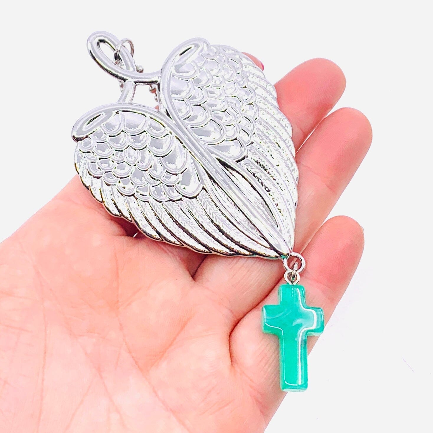 Wings of Inspiration Car Charm, I Said a Prayer for you Today Ornament GANZ 