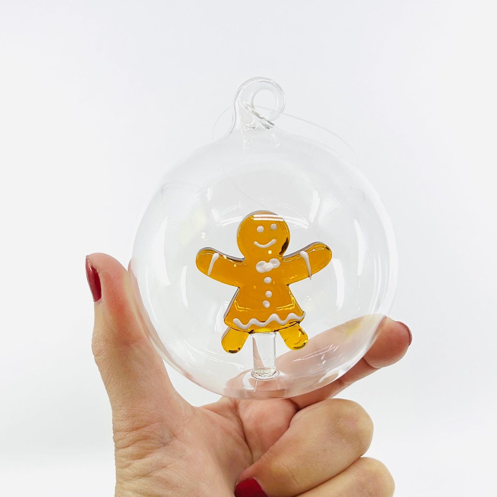 Glass Icon Ornament, Mrs Gingerbread ICHENDORF 