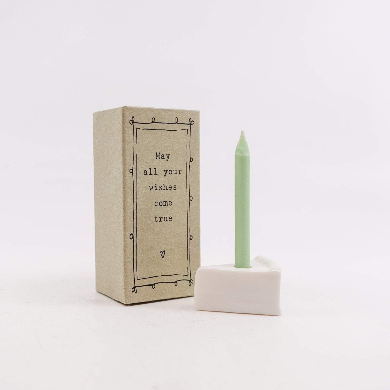 Porcelain Birthday Cake Slice Matchbox Decor Two's Company 