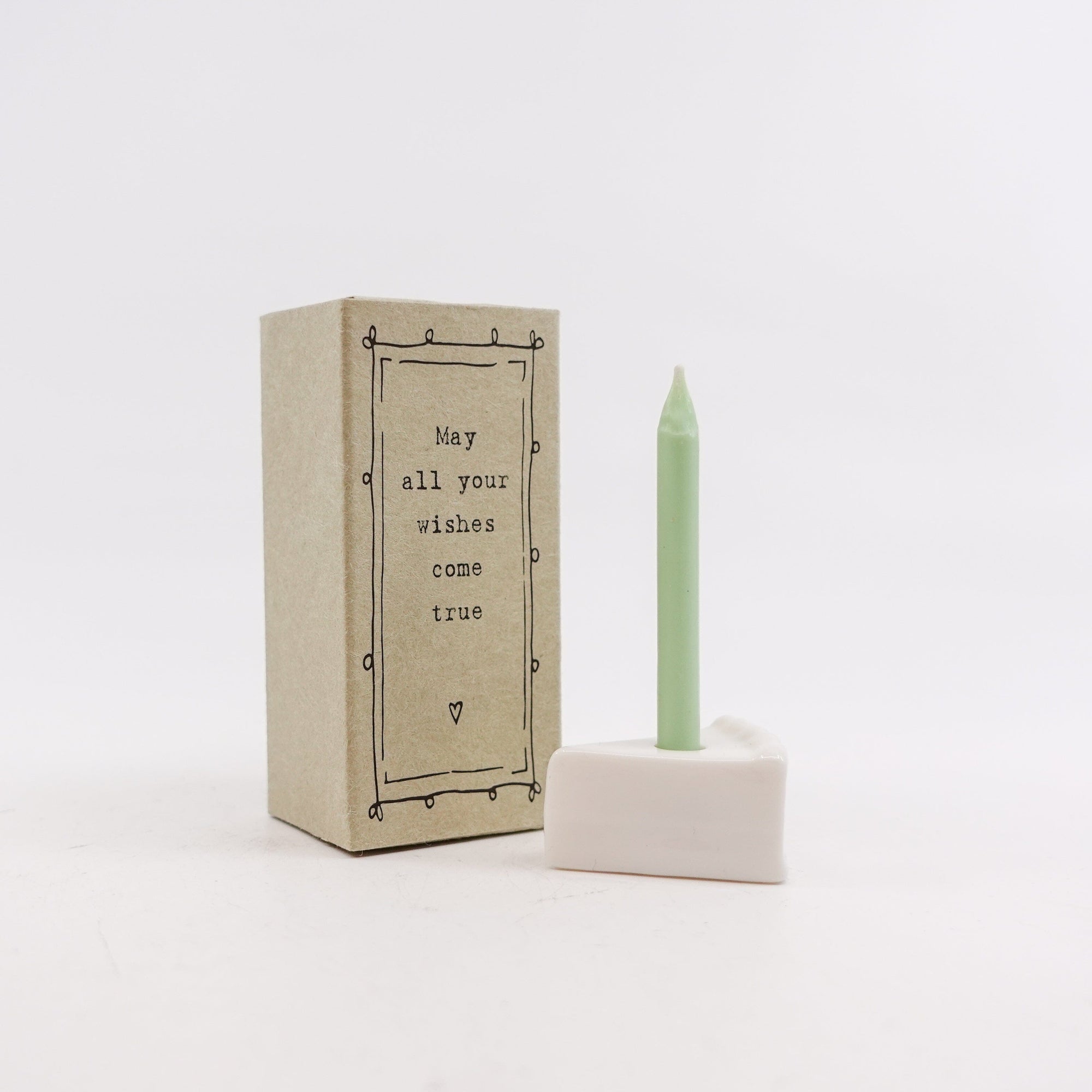 Porcelain Birthday Cake Slice Matchbox Decor Two's Company 