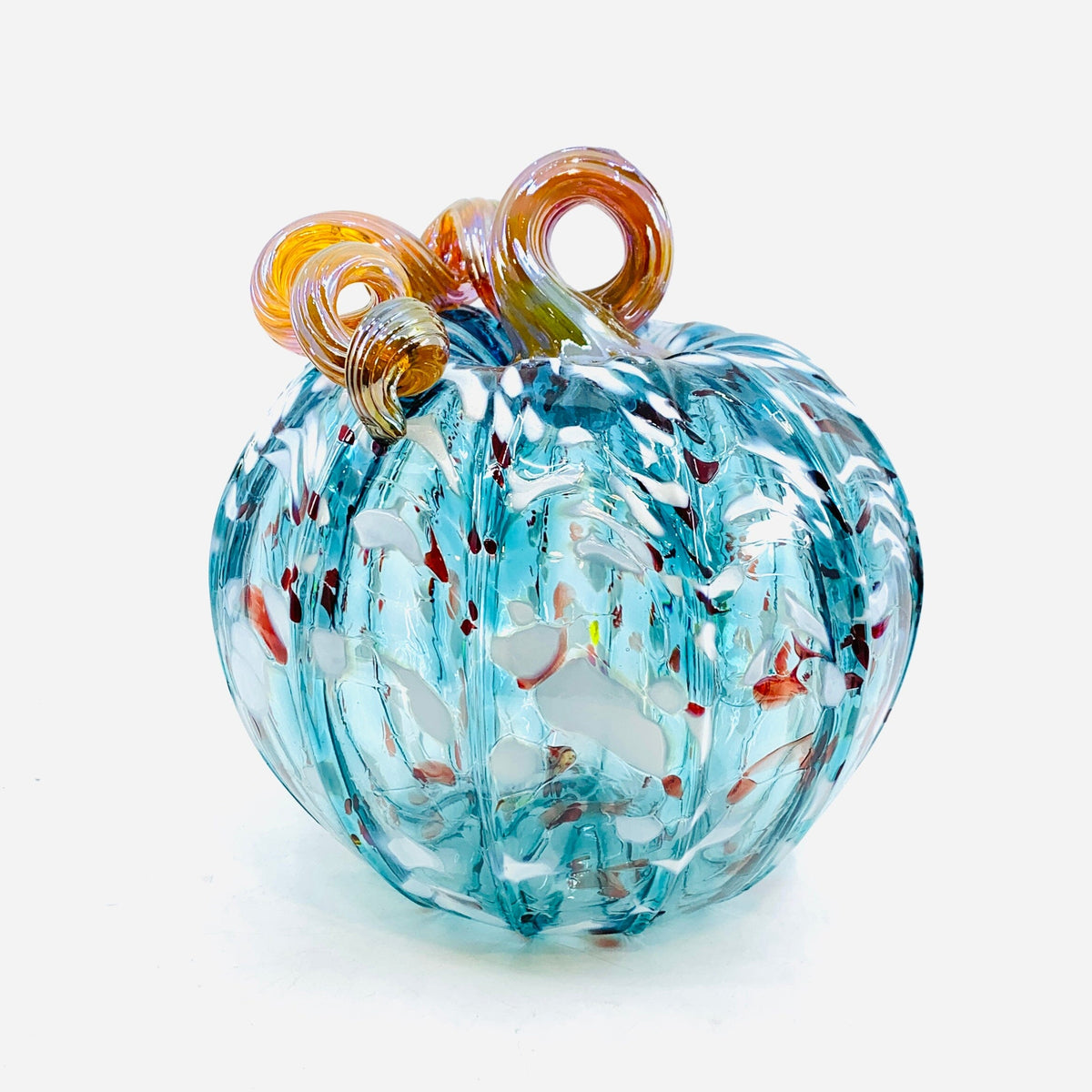 Daily Pumpkin 3286 Winter Large Gabby Luke Adams Glass Blowing Studio 