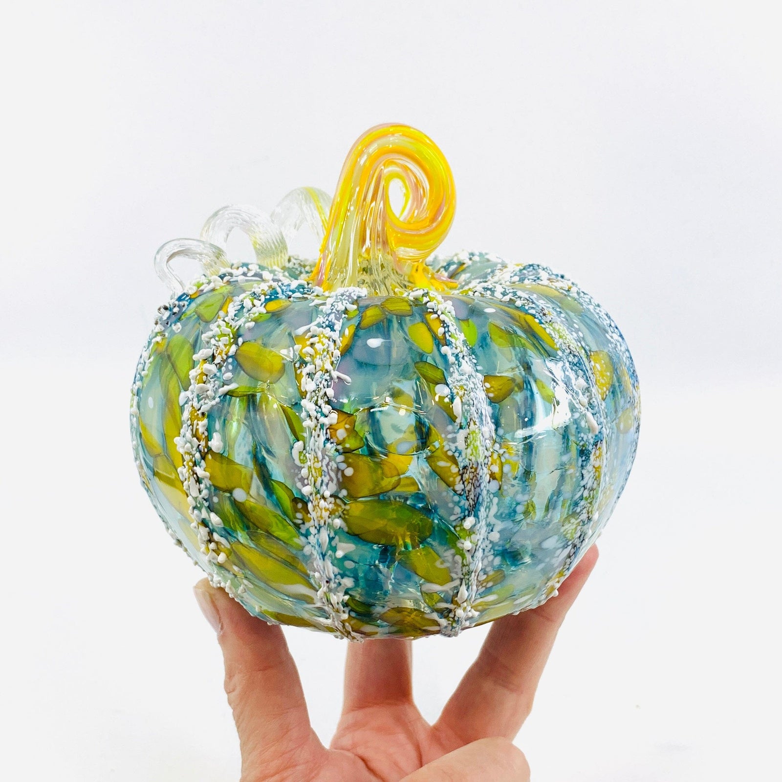 Daily Pumpkin 1063 Squat Gabby Luke Adams Glass Blowing Studio 