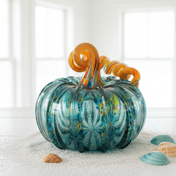 Daily Pumpkin 2581 Squat Gabby Luke Adams Glass Blowing Studio 