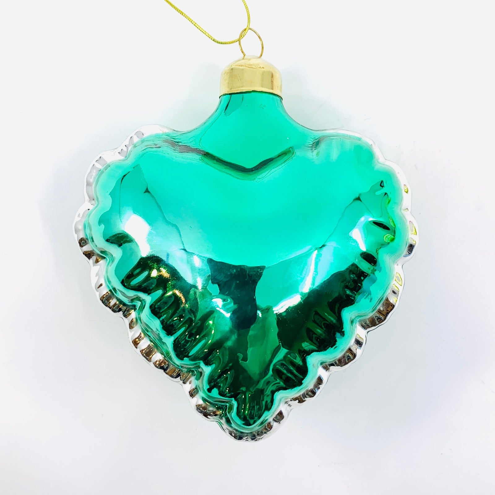 Balloon Heart Ornament 87, Teal Ornament One Hundred 80 Degrees 