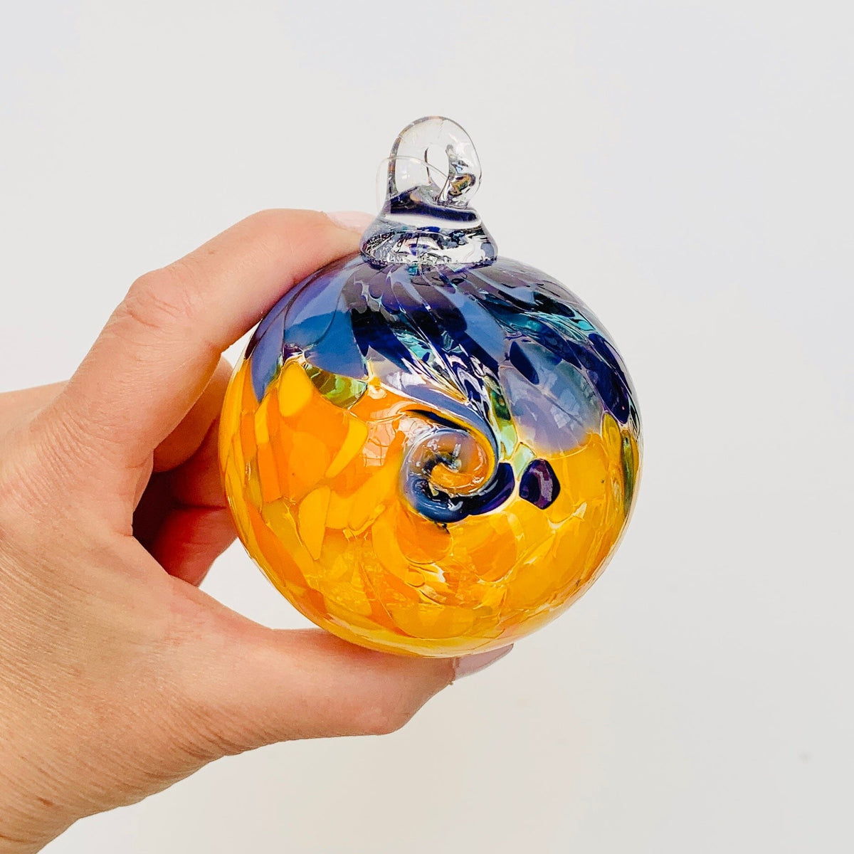 Mini Ornament, Starry Night Ornament Luke Adams Glass Blowing Studio 