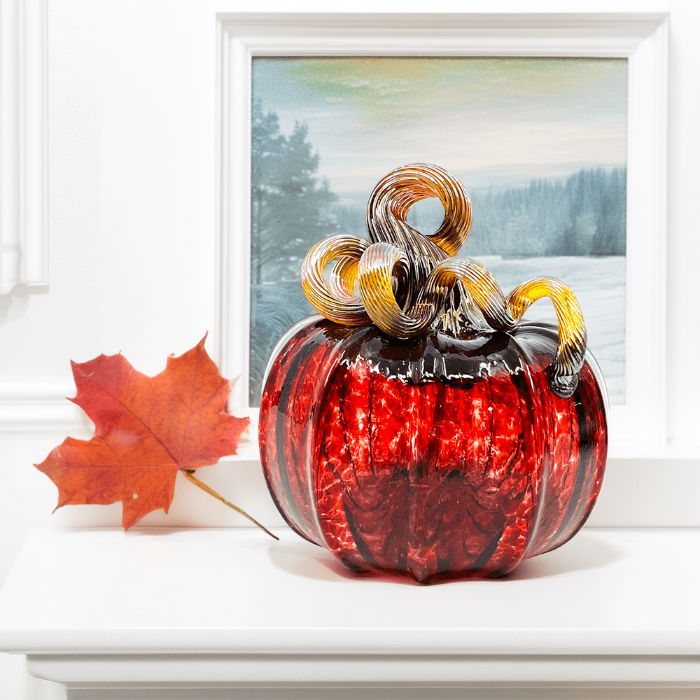 Cranberry Pumpkin Production Pumpkin Luke Adams Glass Blowing Studio 