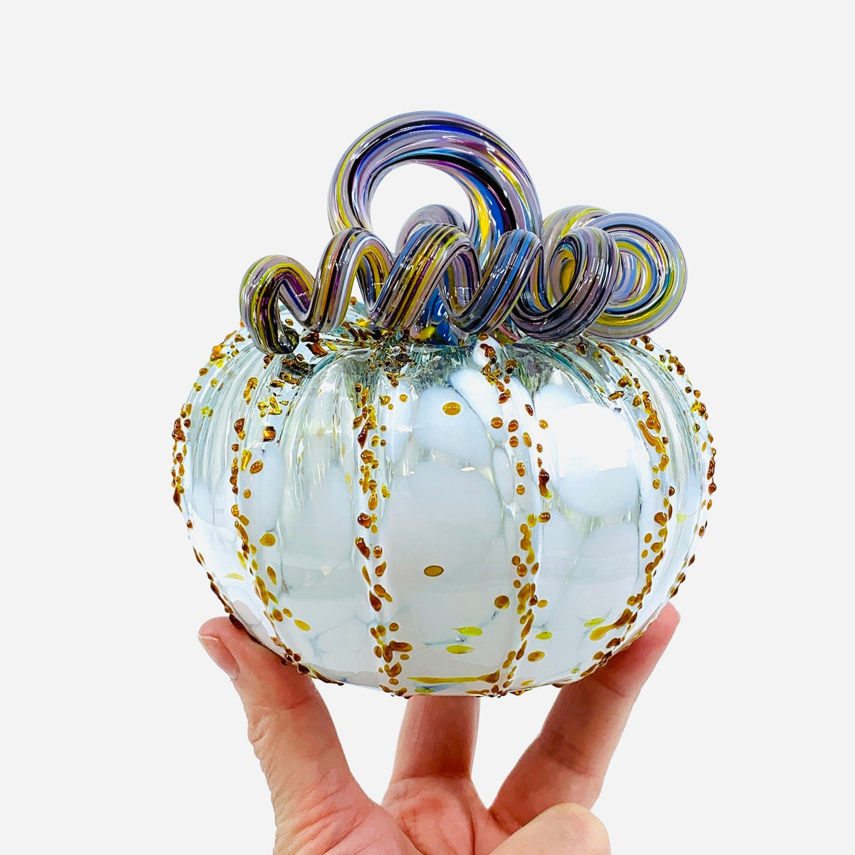 Daily Pumpkin 692 Squat Gabby Luke Adams Glass Blowing Studio 