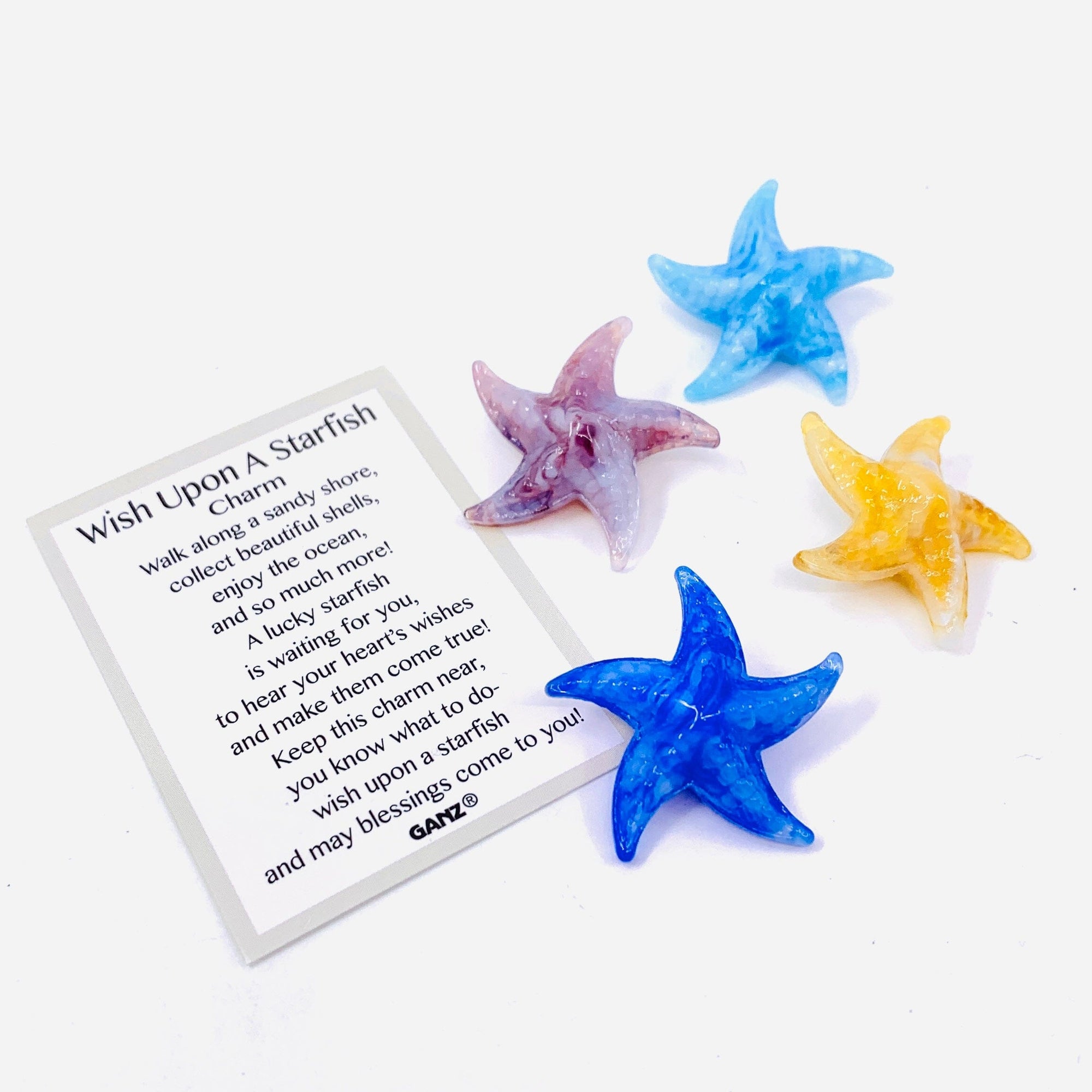 Wish Upon A Starfish Charm - PT 128 Miniature GANZ 