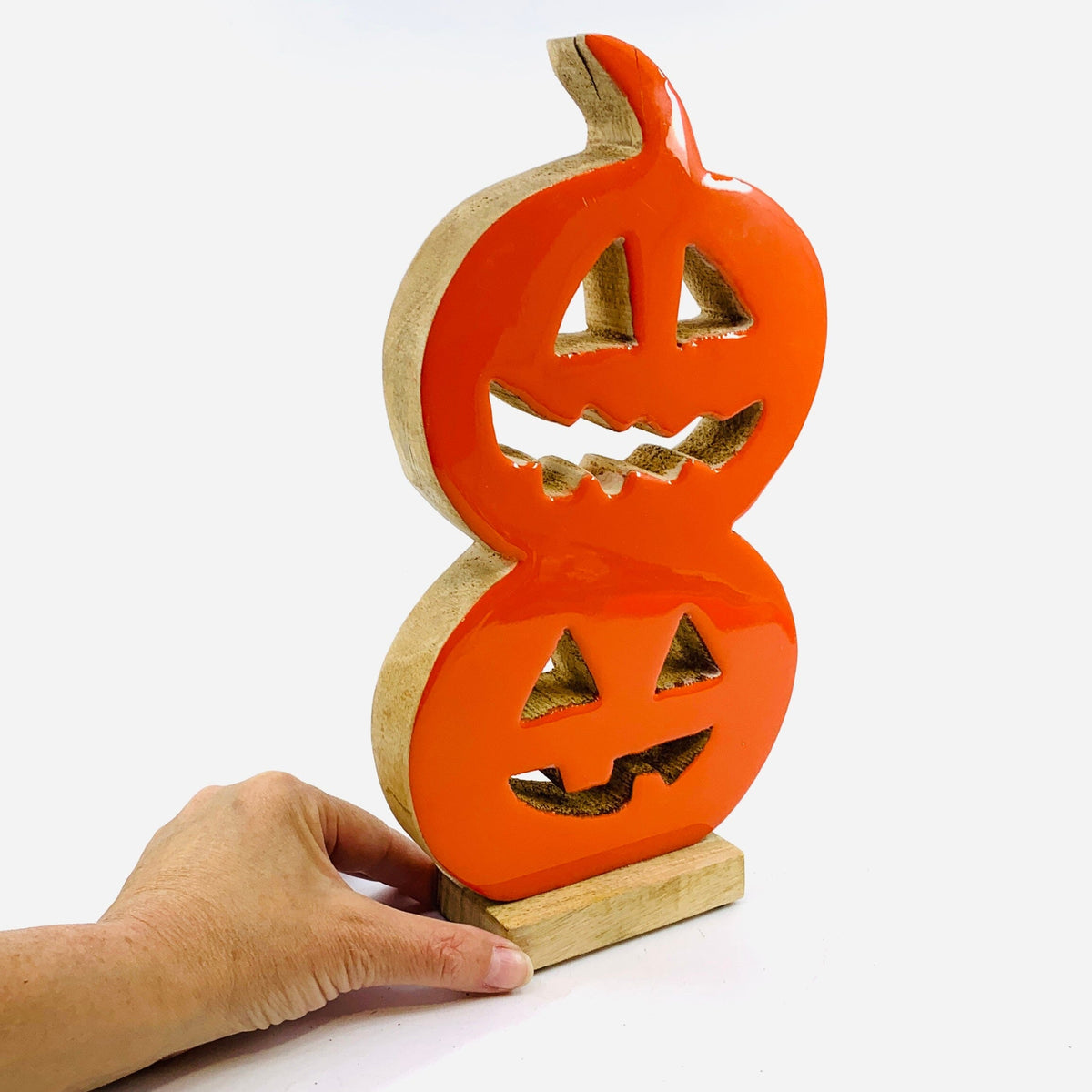 Wooden Stacked Pumpkins, Small KEL-TOY 
